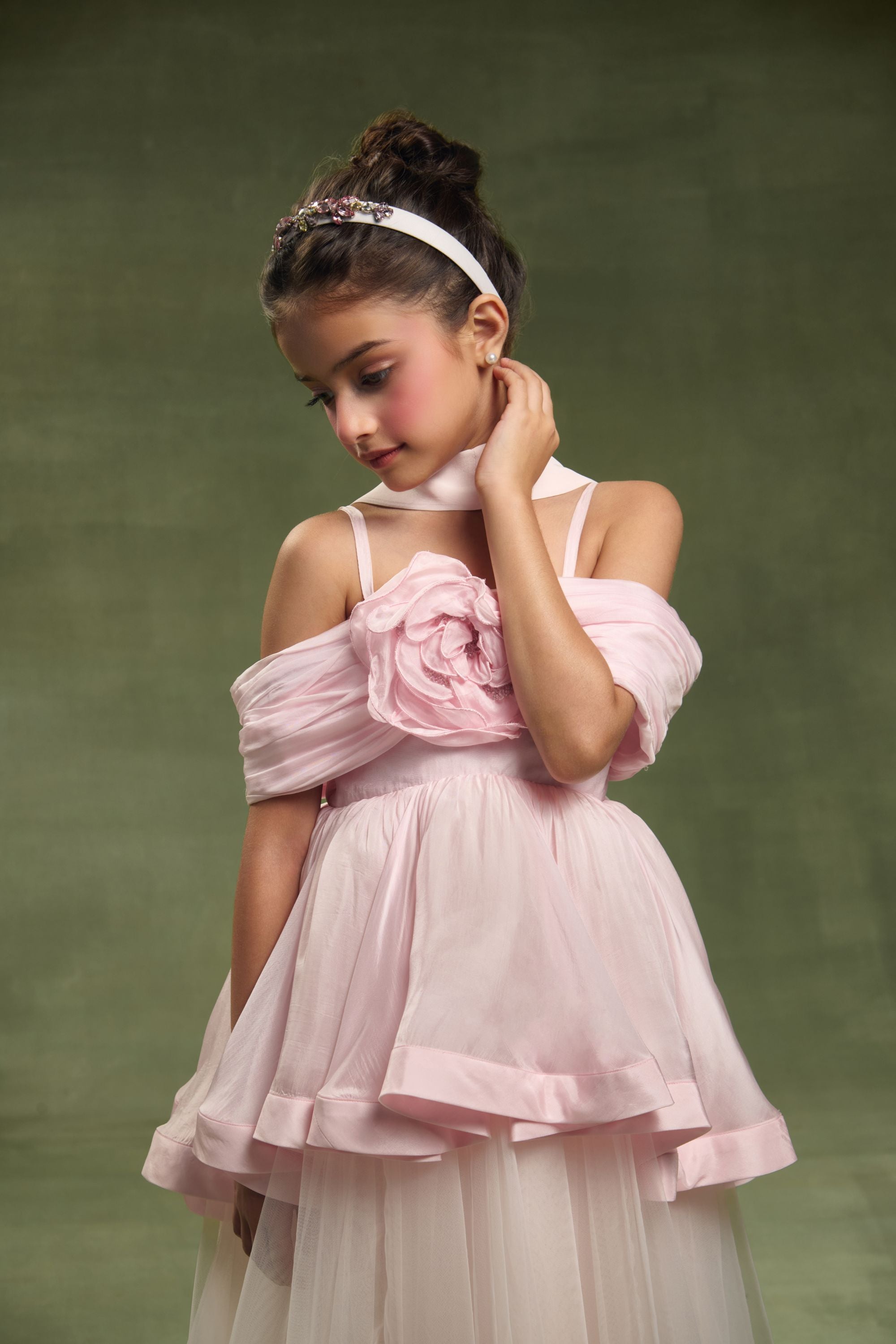 The Evangeline Pink Dress with Stash (Set of 2)