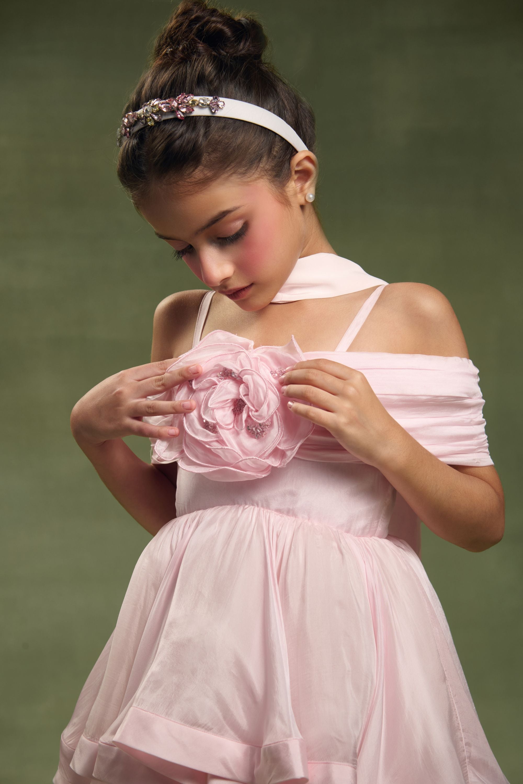 The Evangeline Pink Dress with Stash (Set of 2)