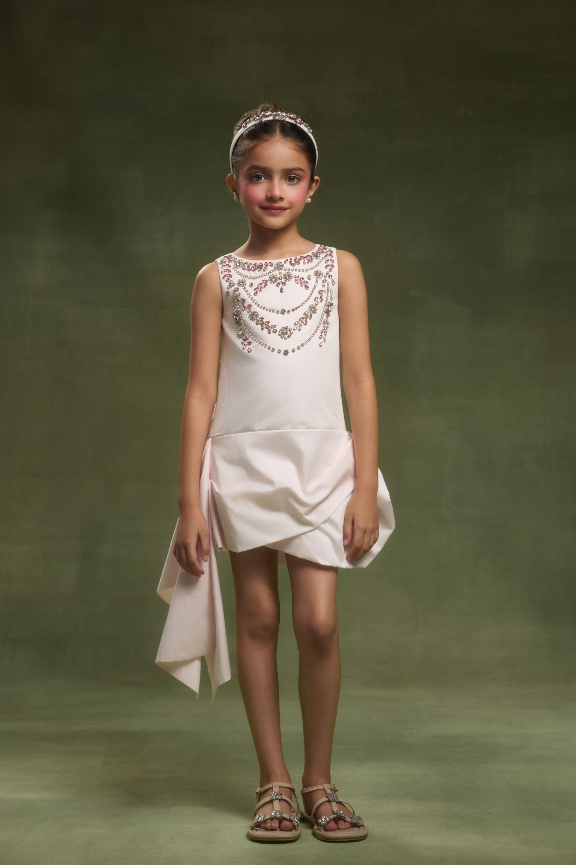 The Crystalle Drape Dress