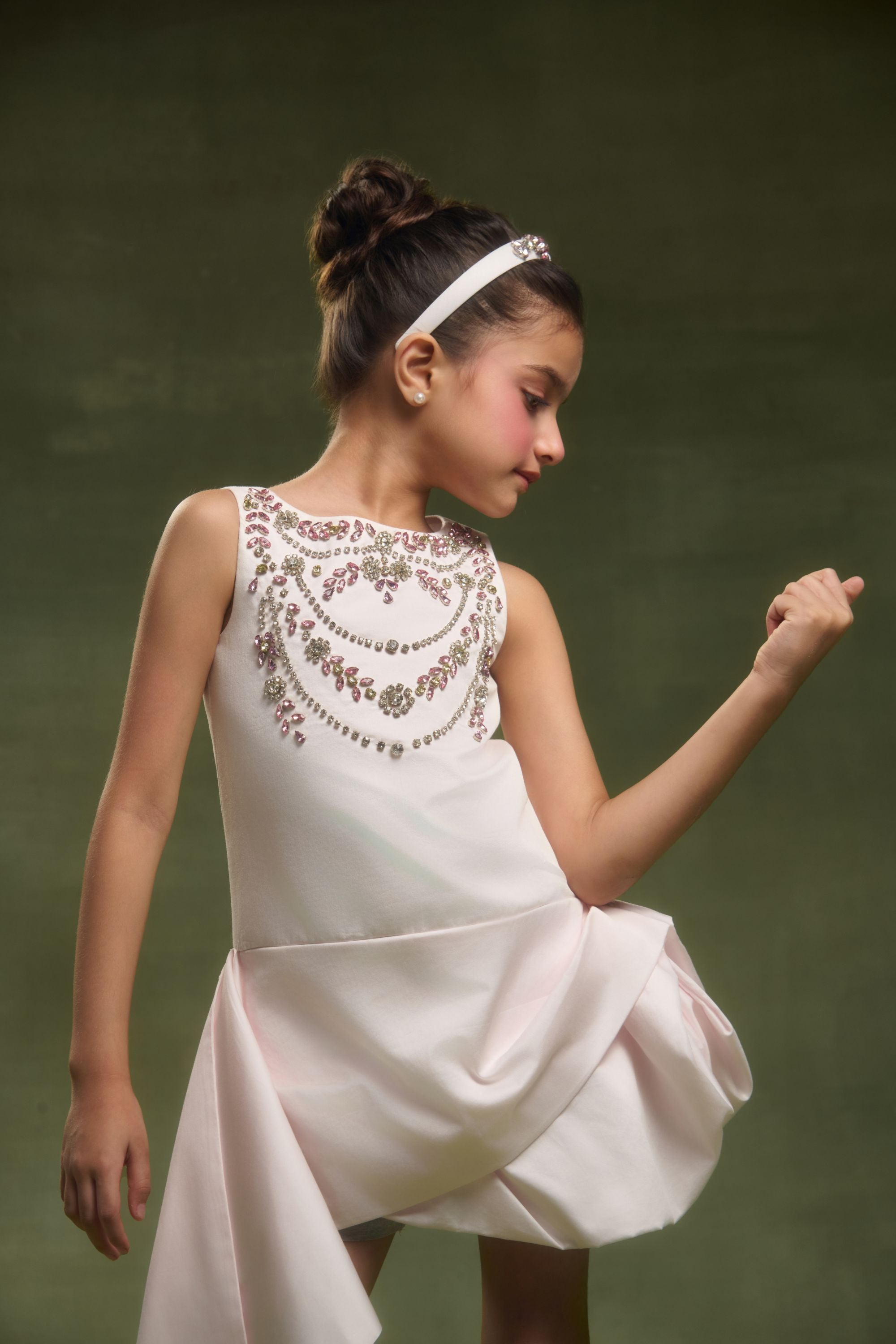 The Crystalle Drape Dress