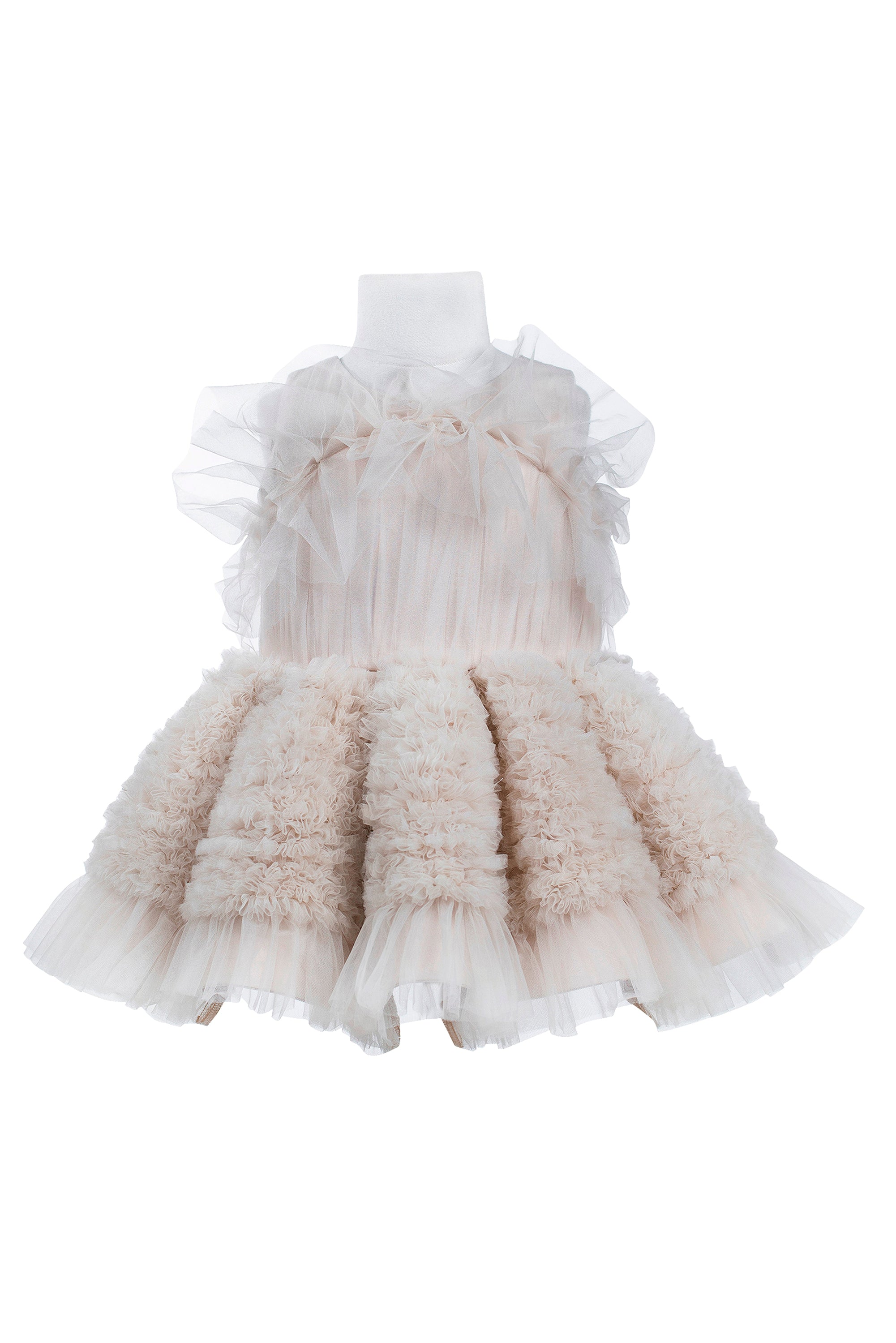 The Ariel Tulle Dress (Beige)
