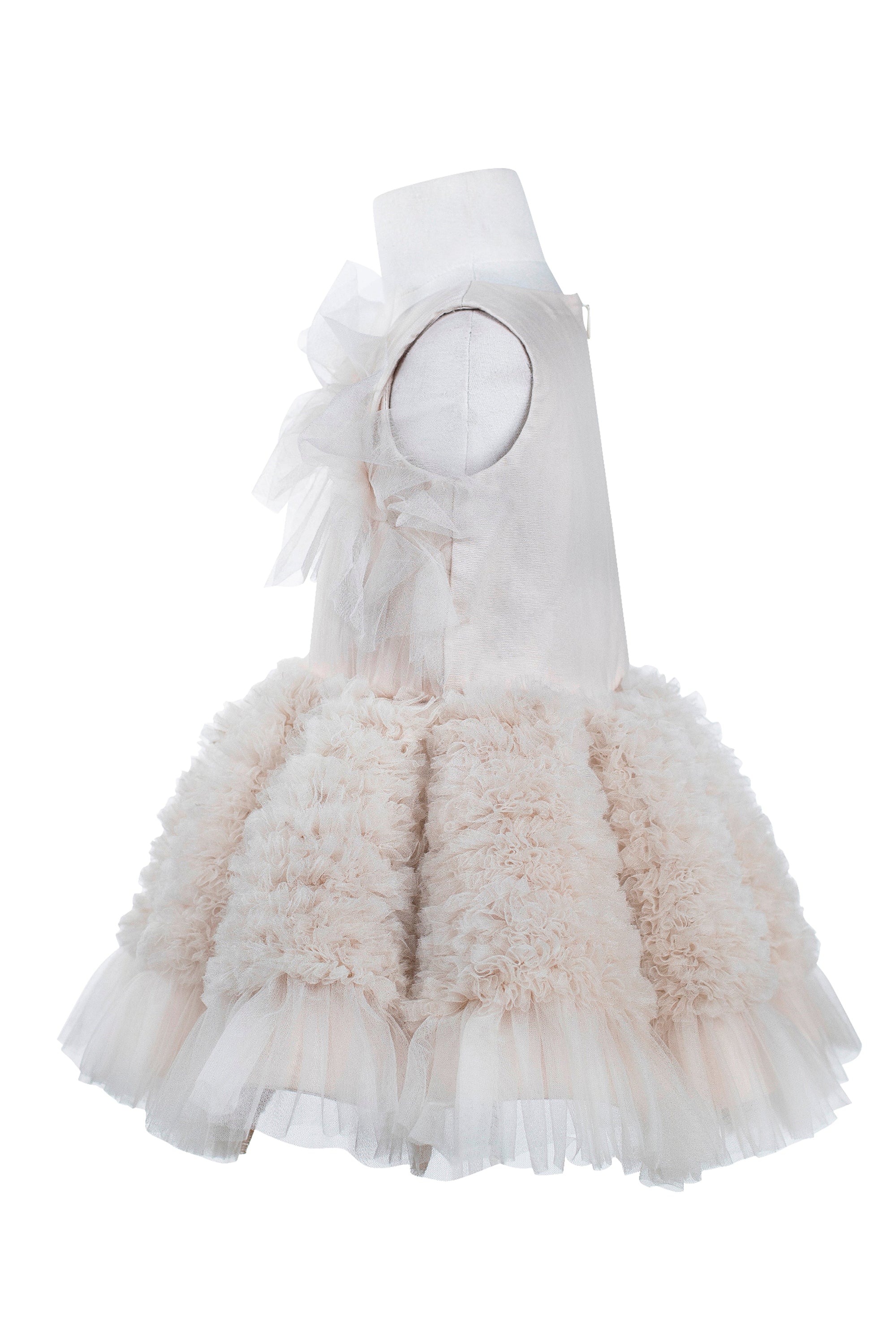 The Ariel Tulle Dress (Beige)