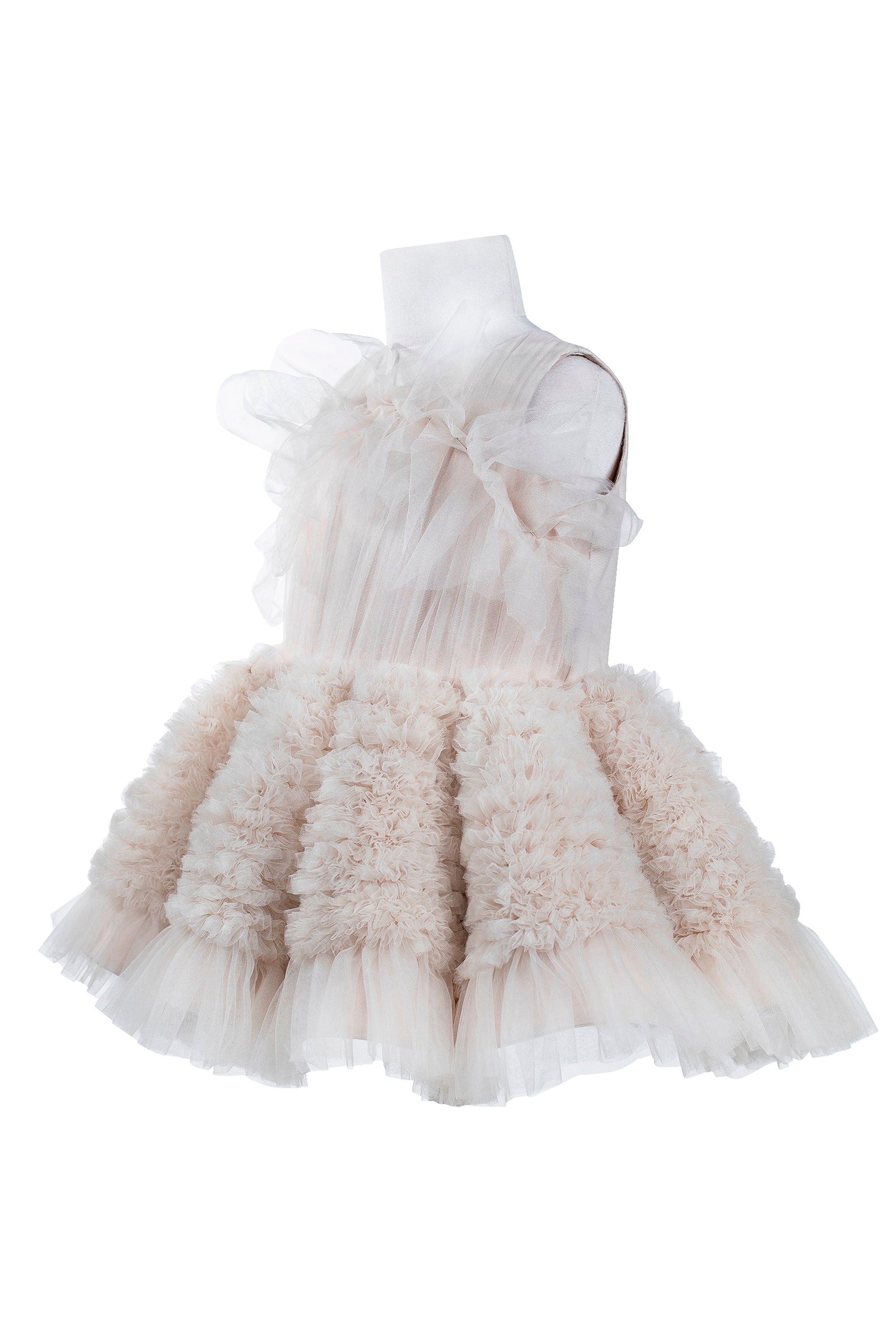 The Ariel Tulle Dress (Beige)
