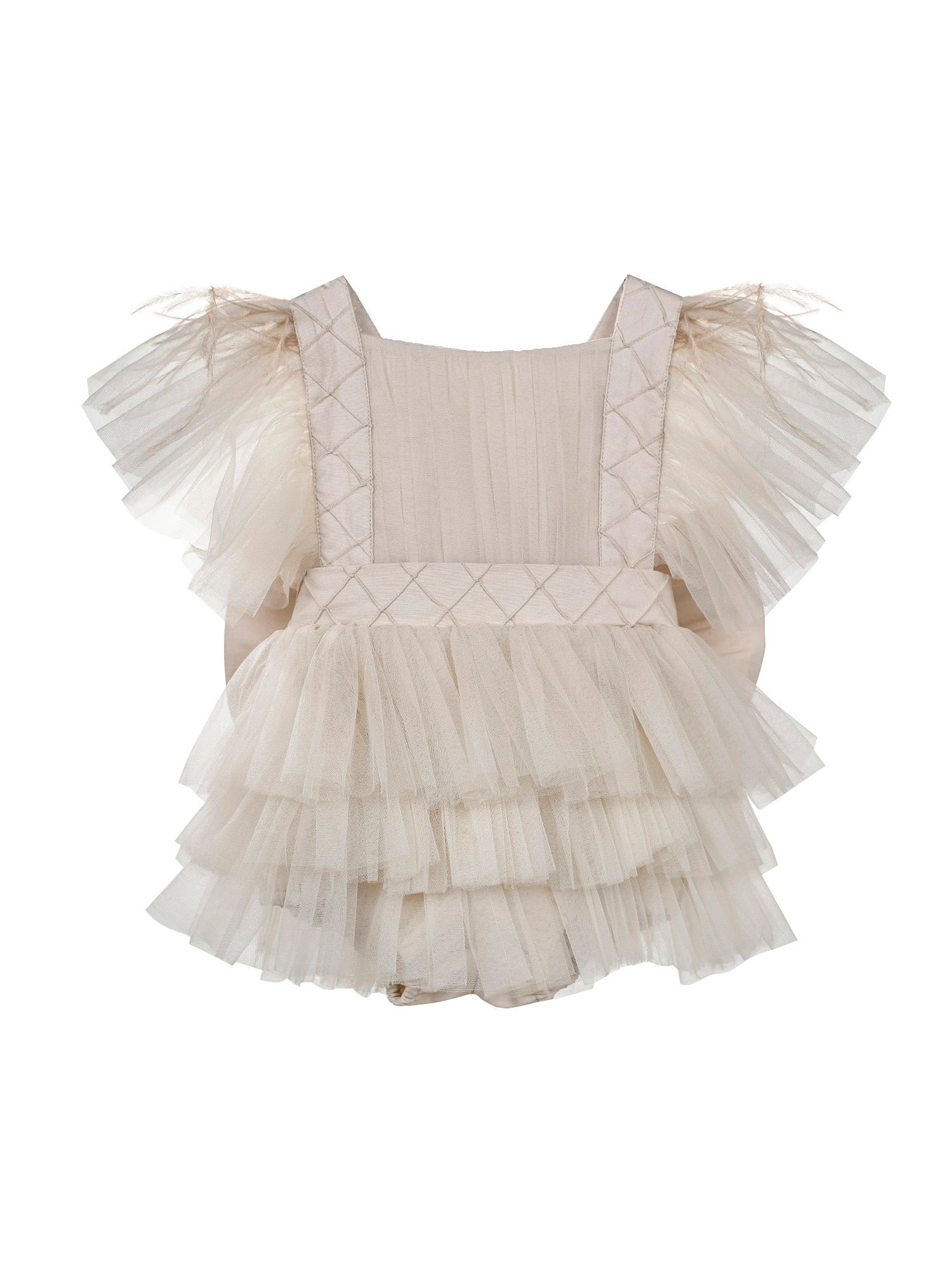 The Tulip Romper (Beige)