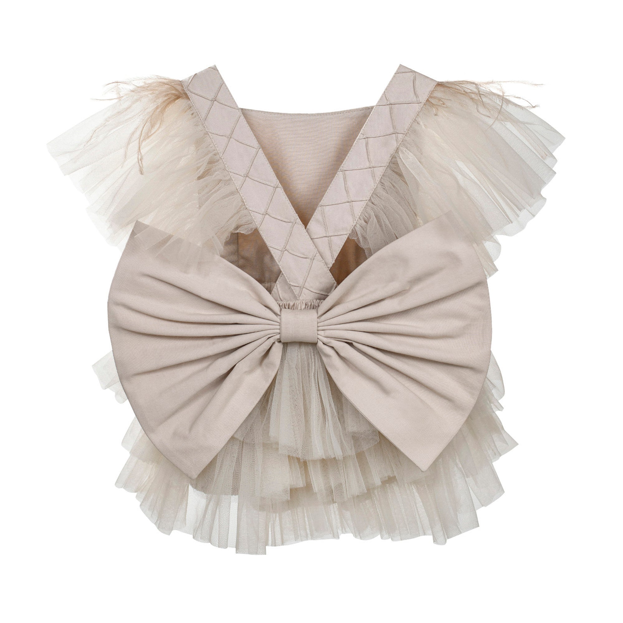 The Tulip Romper (Beige)
