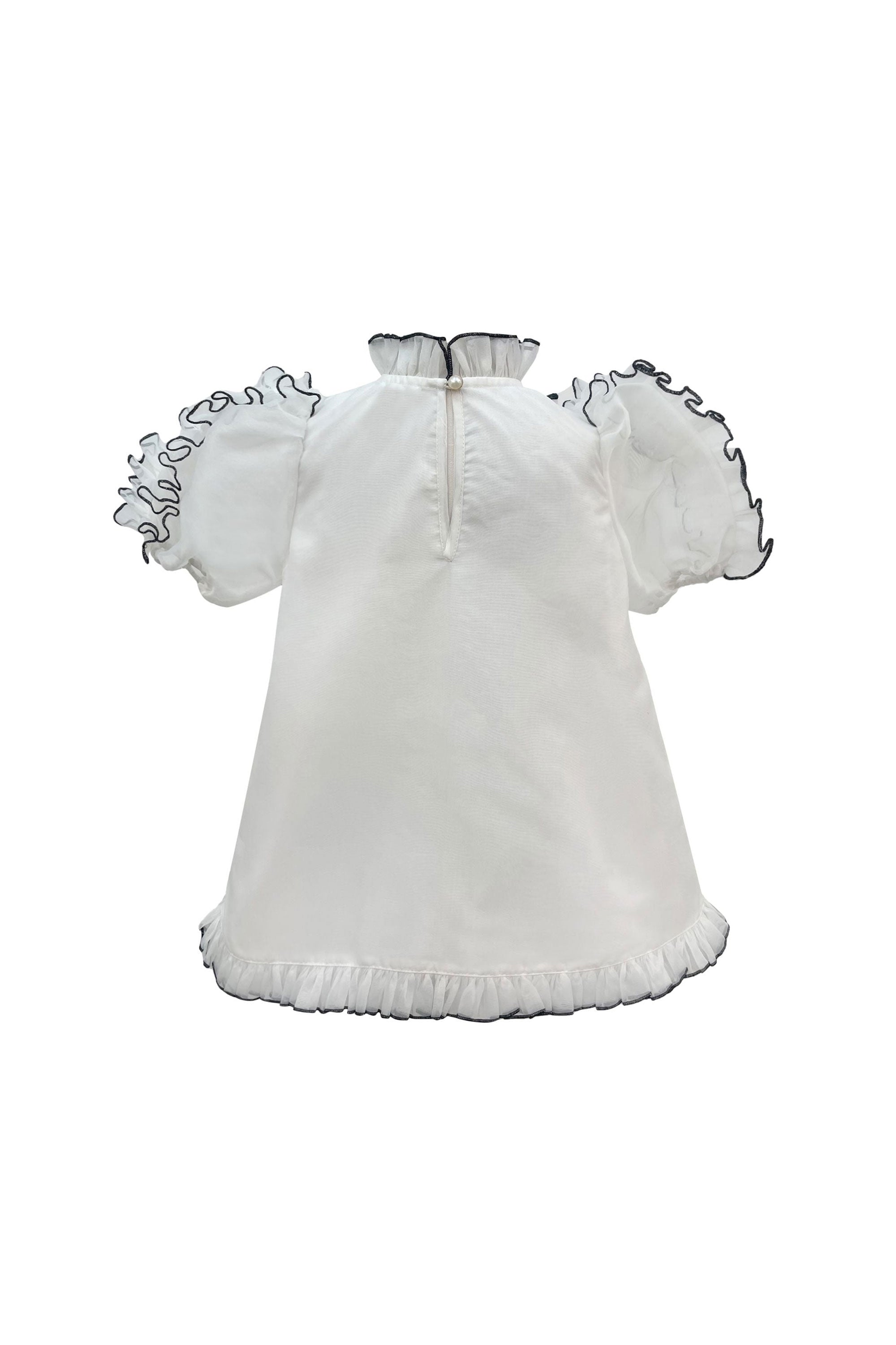 The Sienna Organza Dress (White)