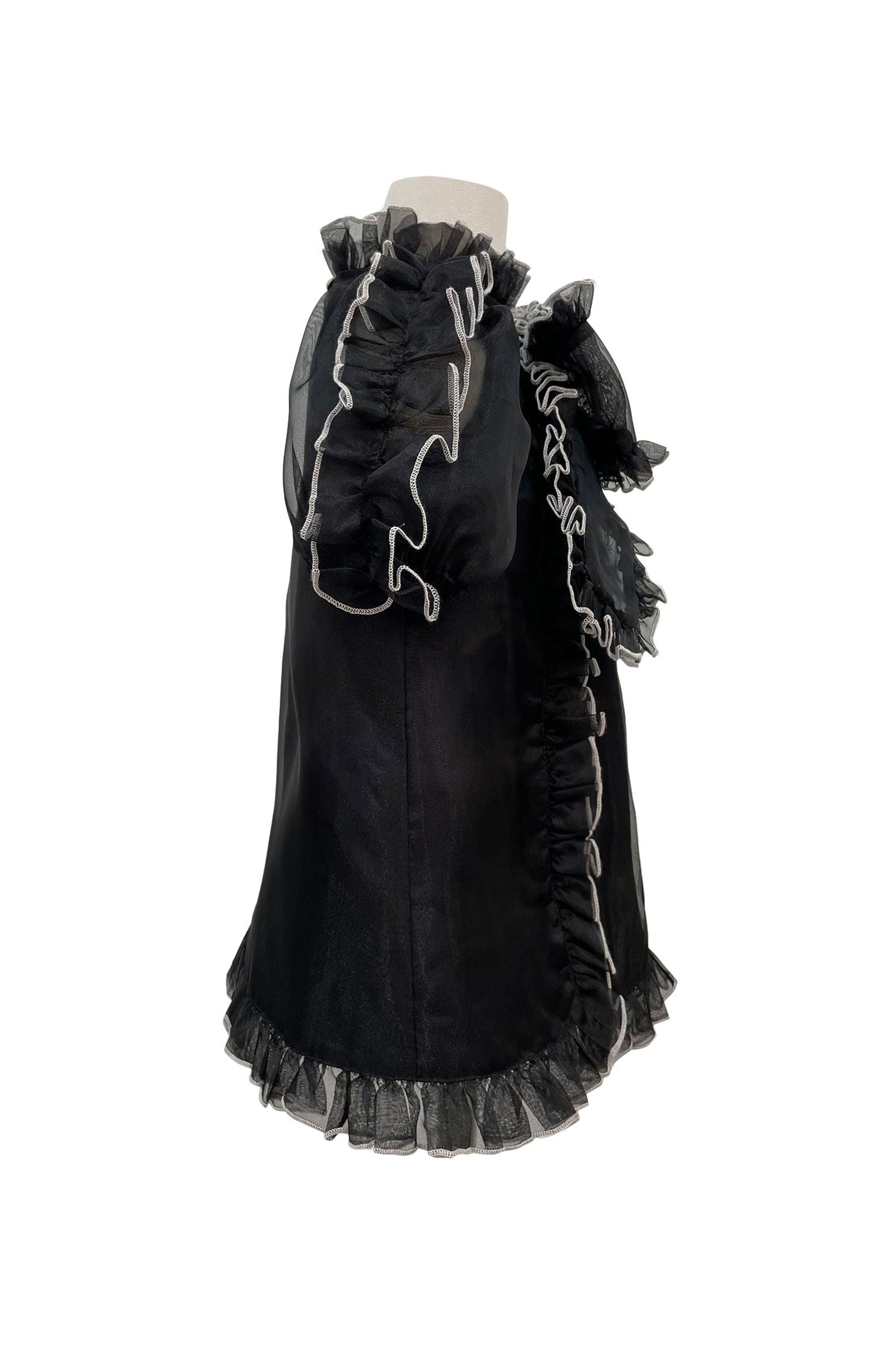 The Sienna Organza Dress (Black)