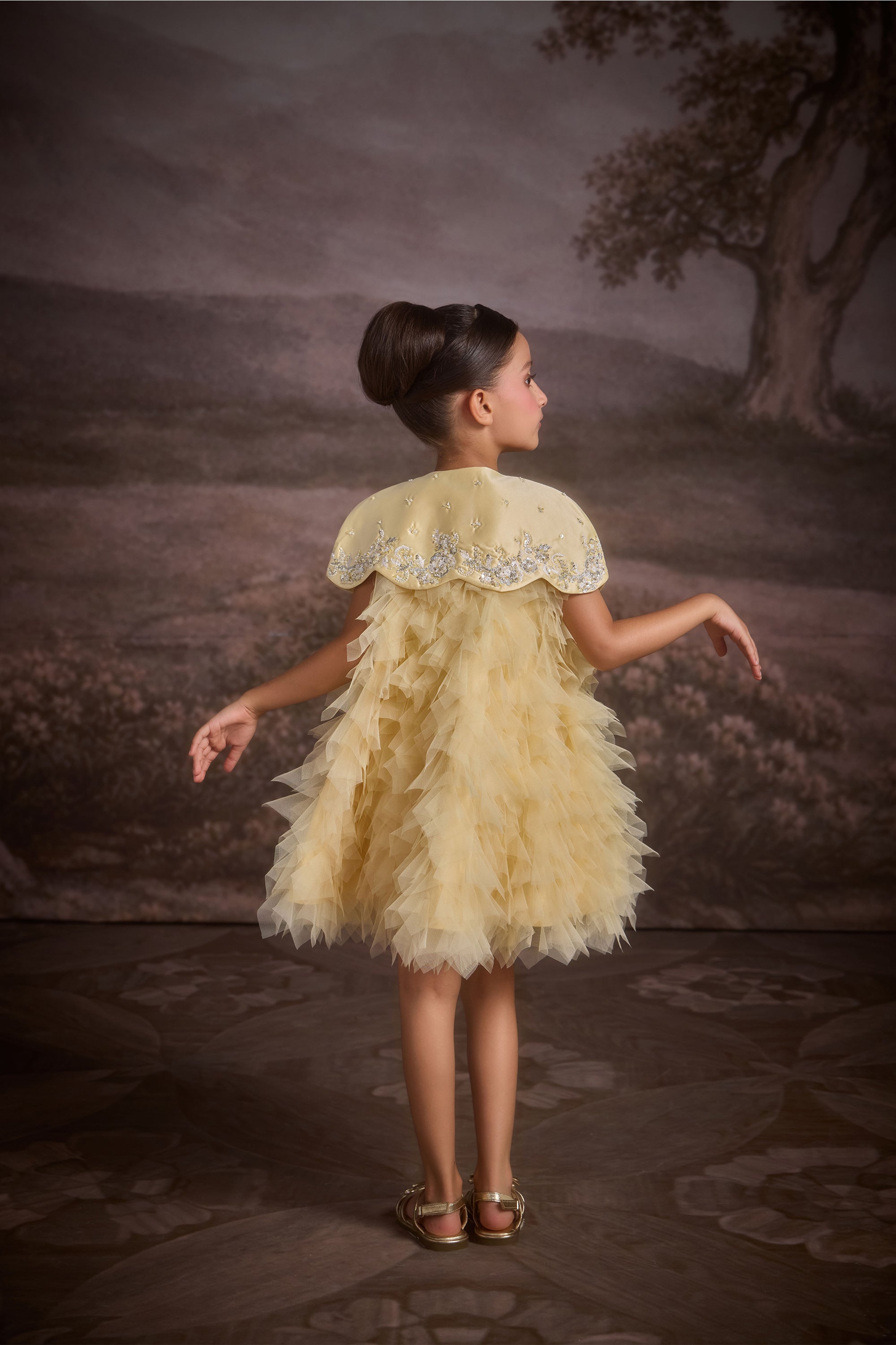 The Mysaria Dress with Cape (Set of 2)