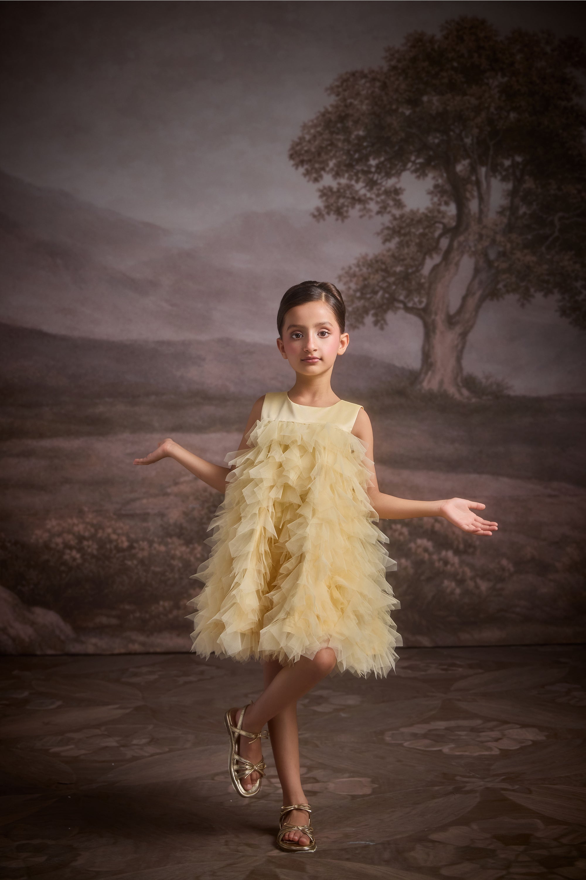 The Mysaria Dress with Cape (Set of 2)