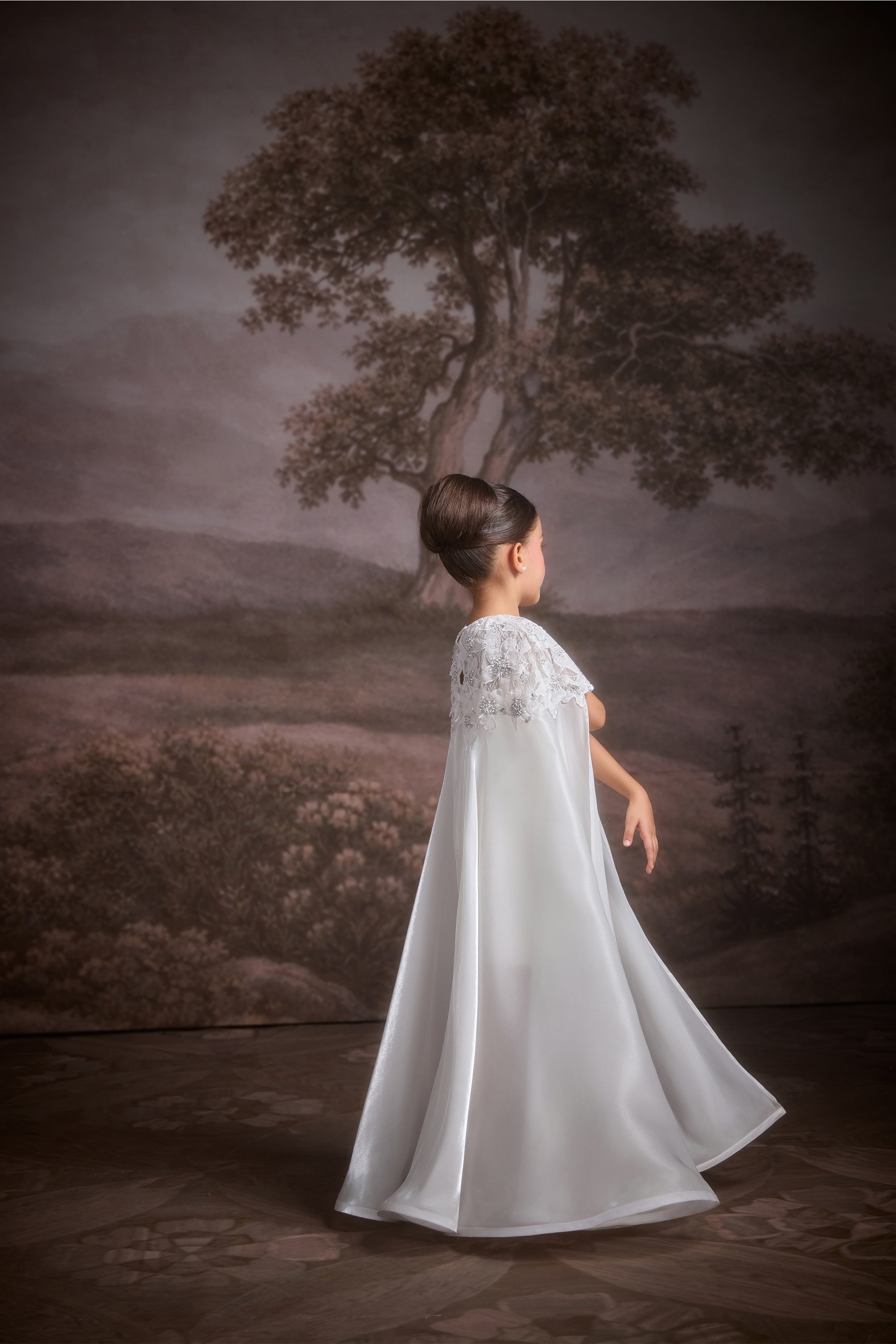 The White Frost Caplet with Dress (Set of 2)
