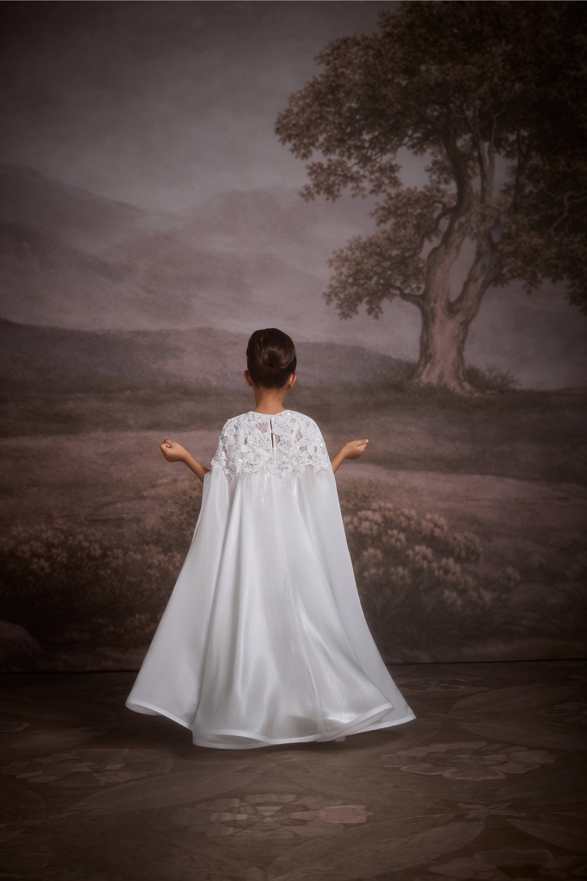 The White Frost Caplet with Dress (Set of 2)