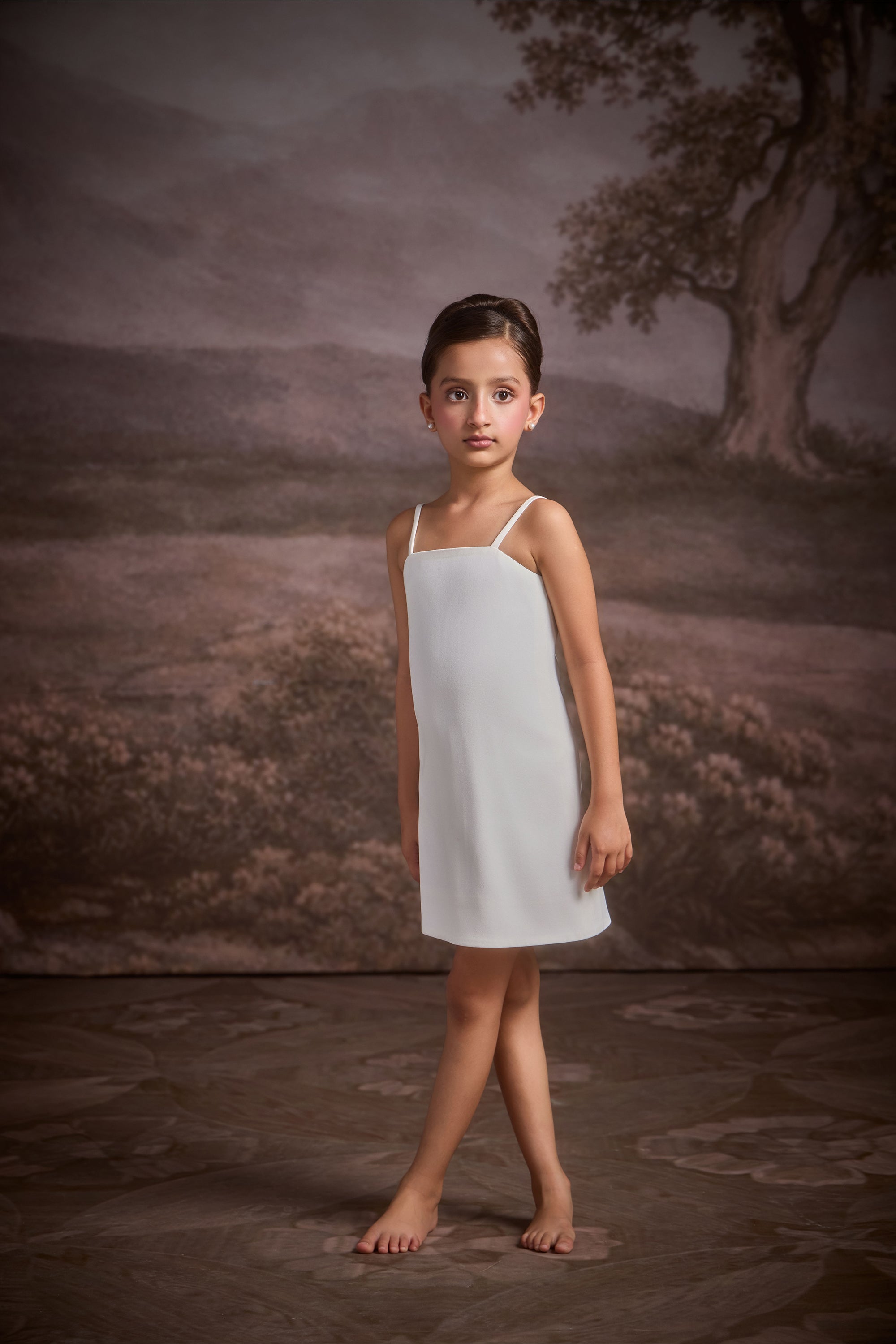 The White Frost Caplet with Dress (Set of 2)