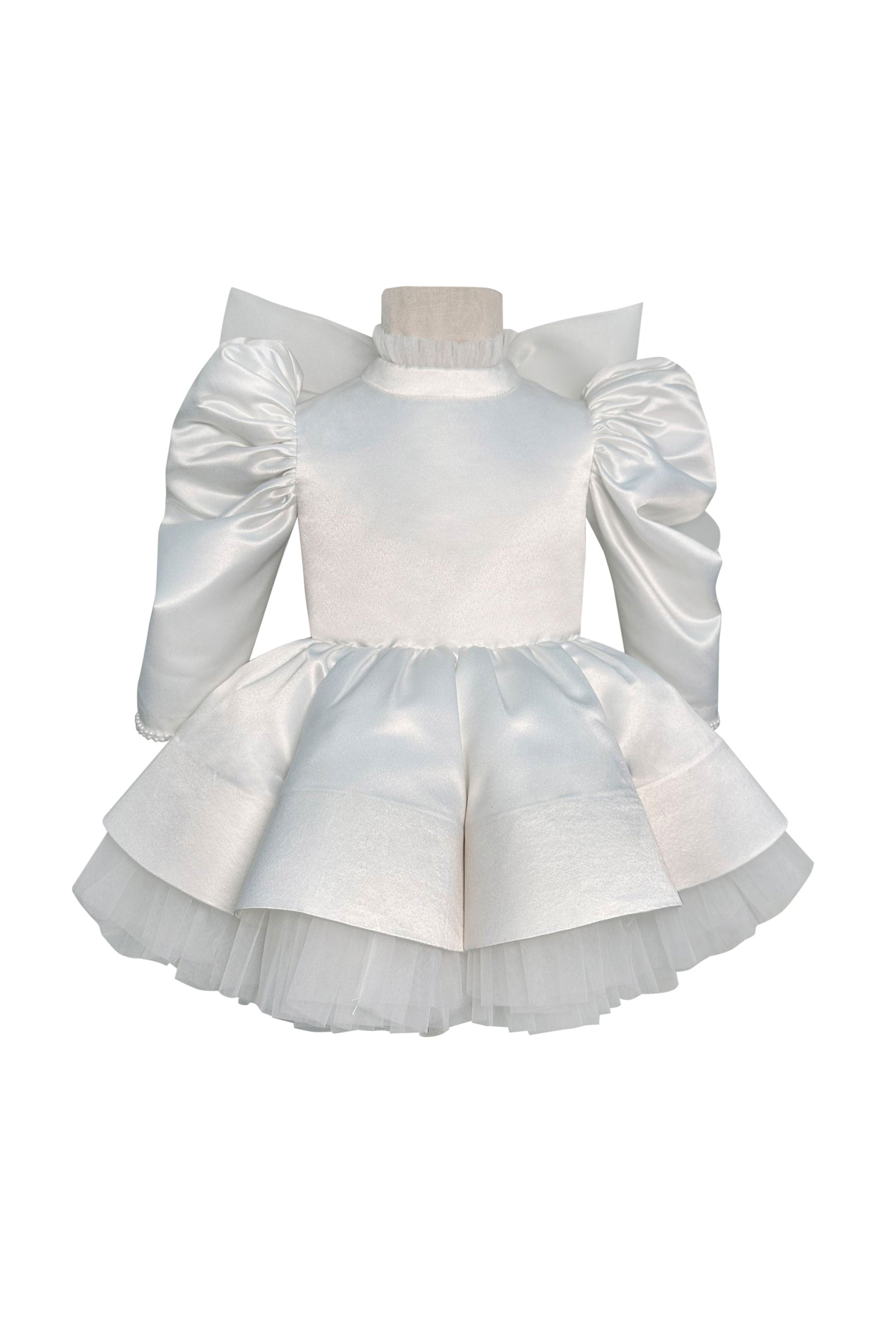 The Vivian Satin Full Sleeves Dress