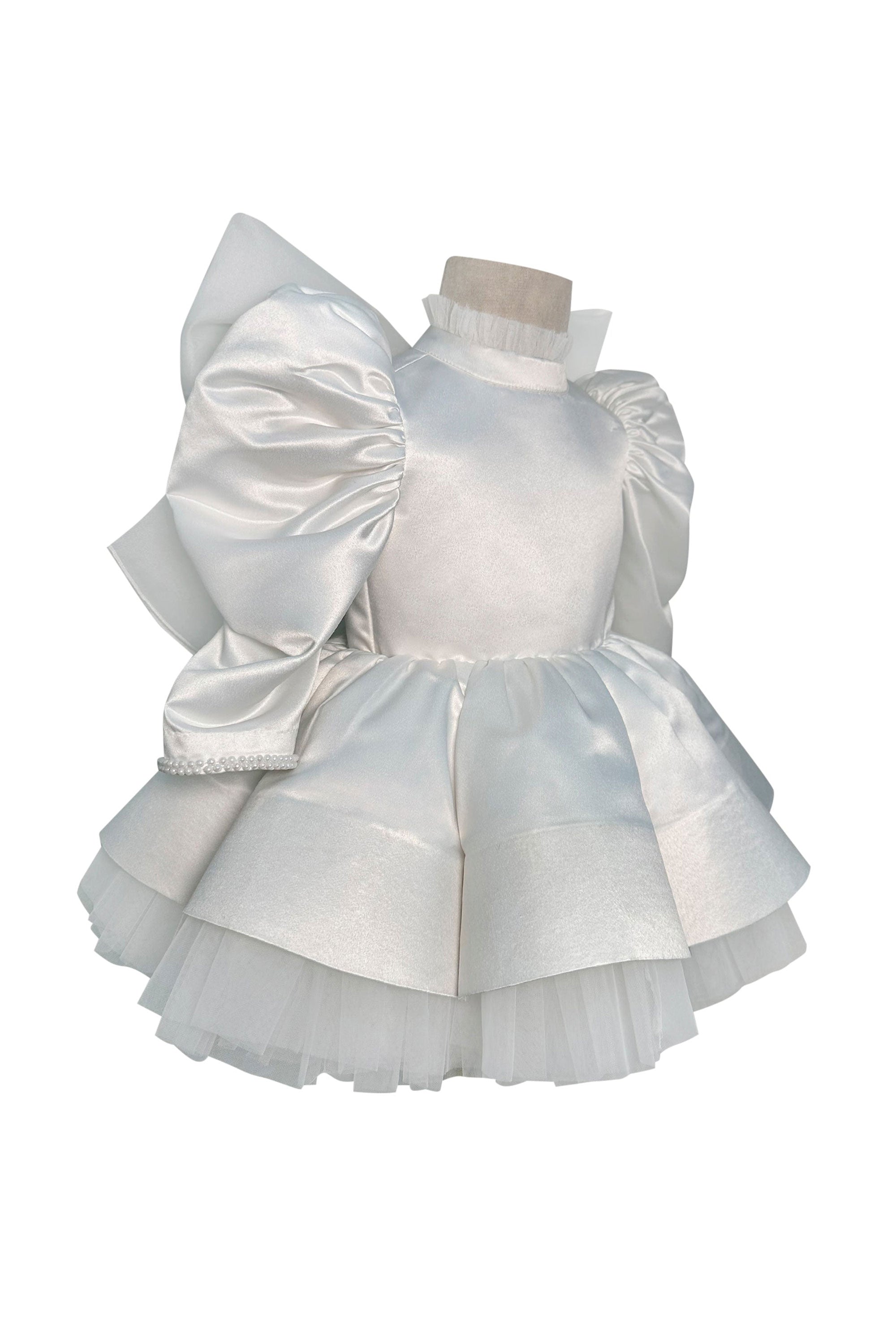 The Vivian Satin Full Sleeves Dress