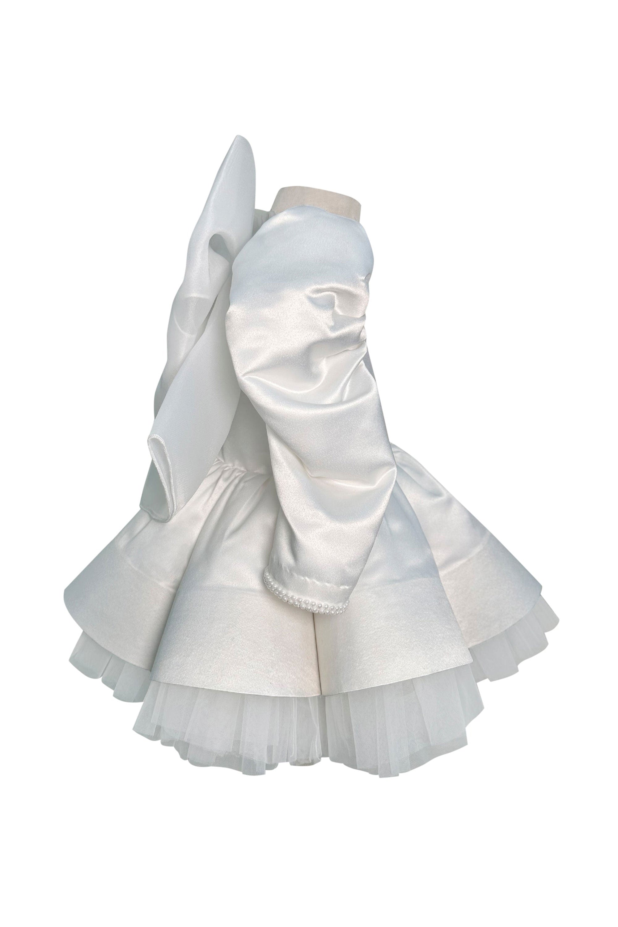 The Vivian Satin Full Sleeves Dress