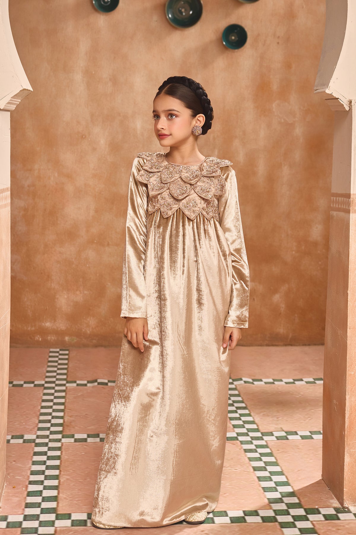 The Moonlit Petal Dress