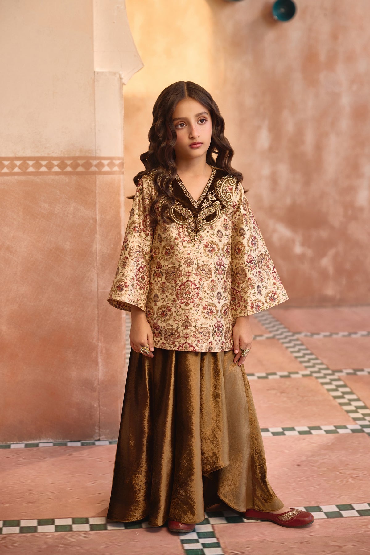 The Soraya Tunic & Velvet Skirt