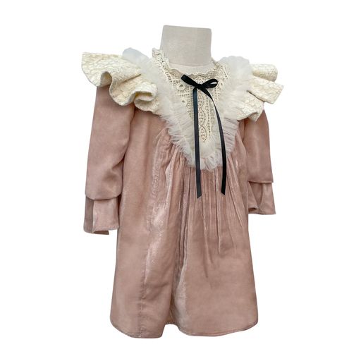 The Velvet Royalty Dress (Pink)