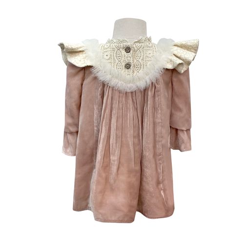 The Velvet Royalty Dress (Pink)