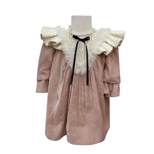 The Velvet Royalty Dress (Pink)
