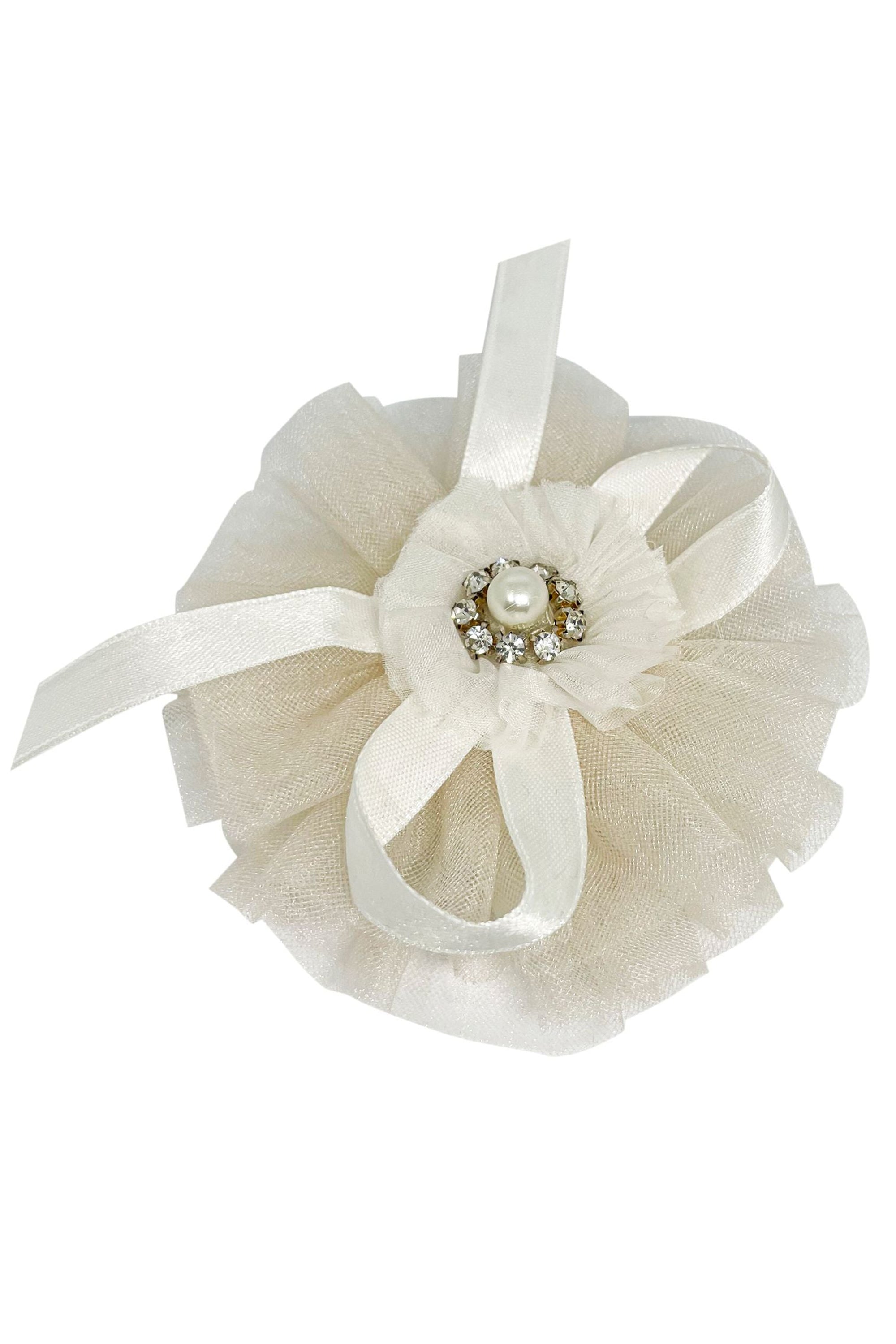 The Beige Tulle Clip