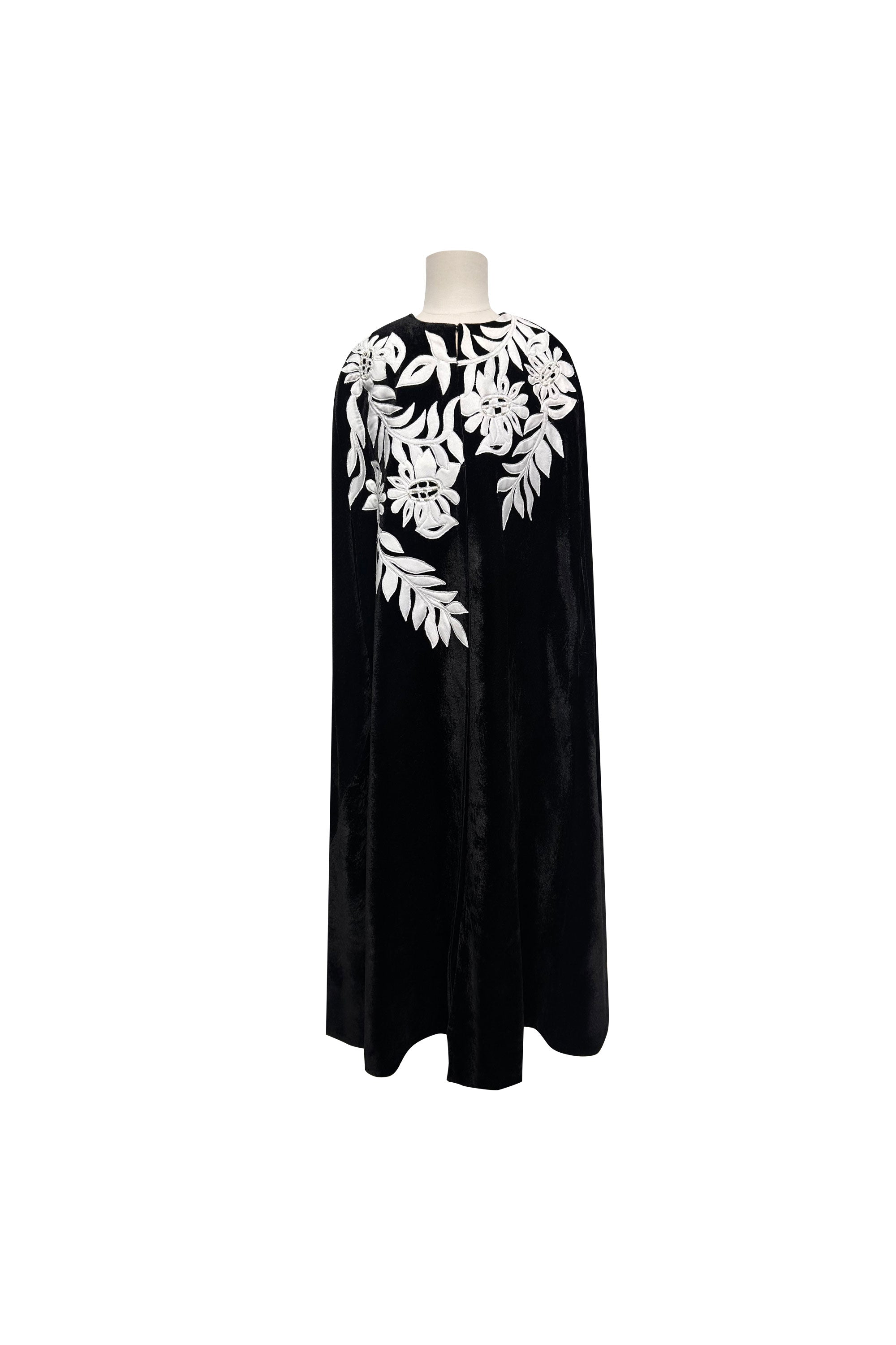 Zahira Black Long Cape (Sale)