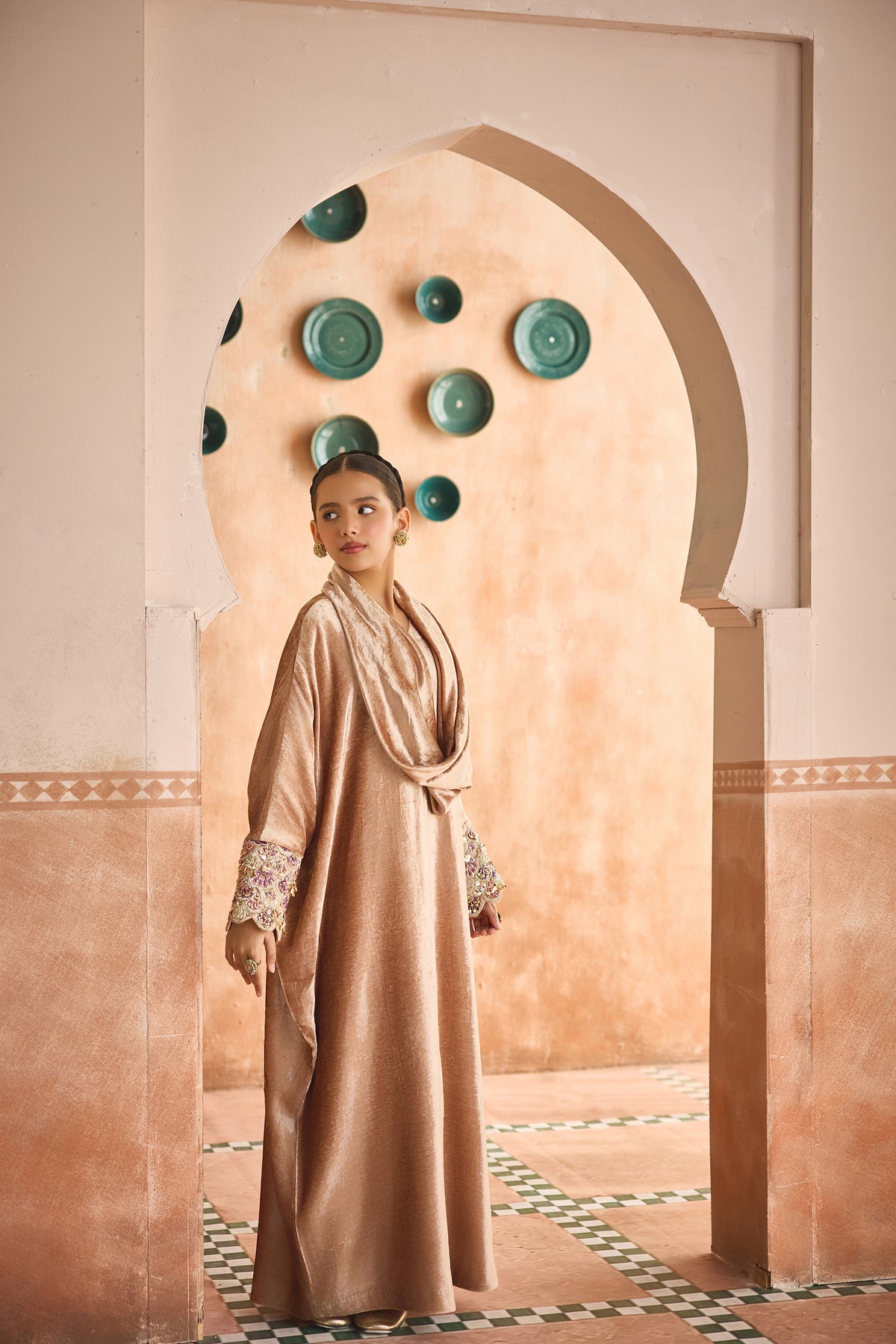 Zargul Velvet Darra Dress