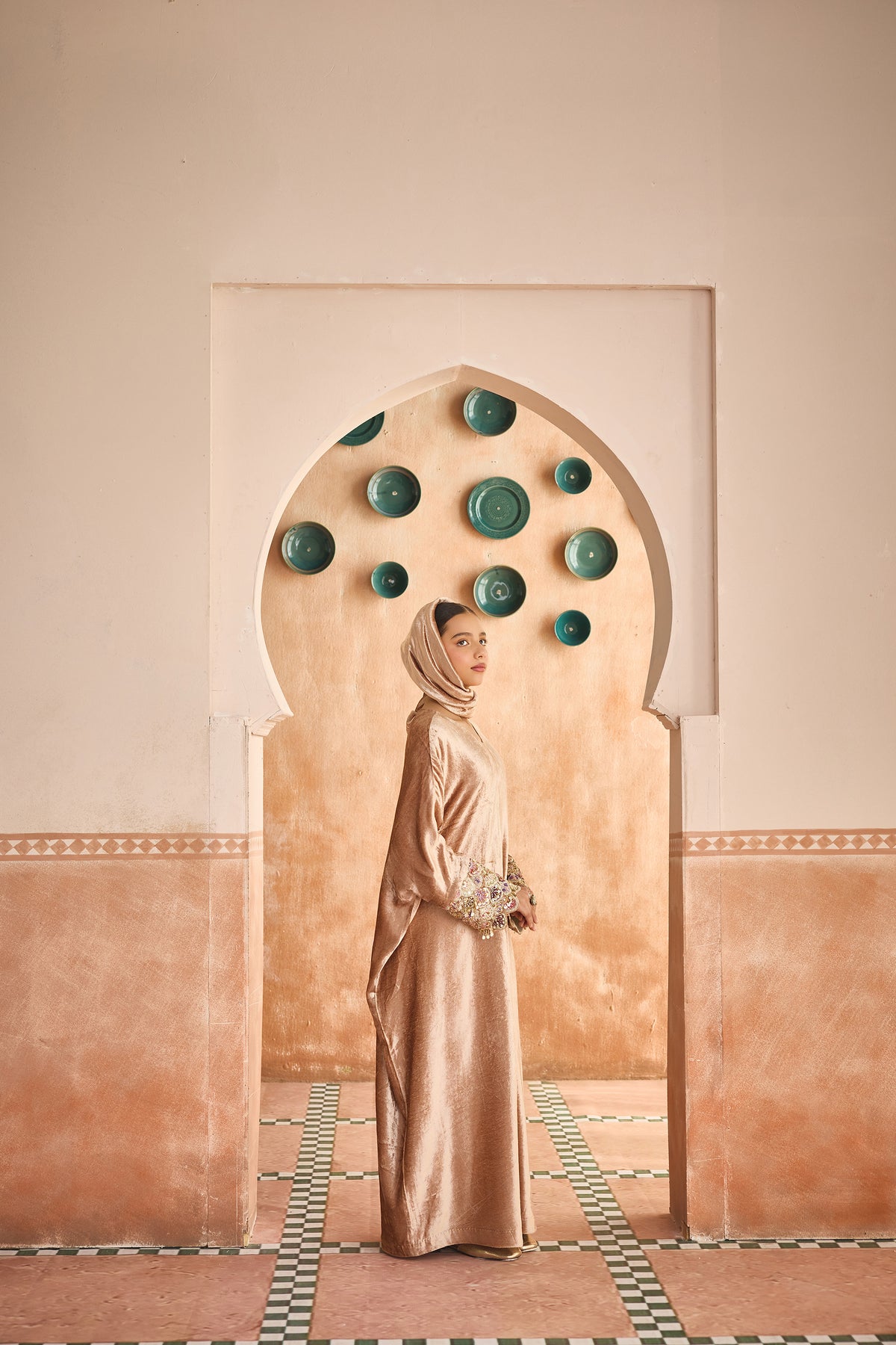 Zargul Velvet Darra Dress