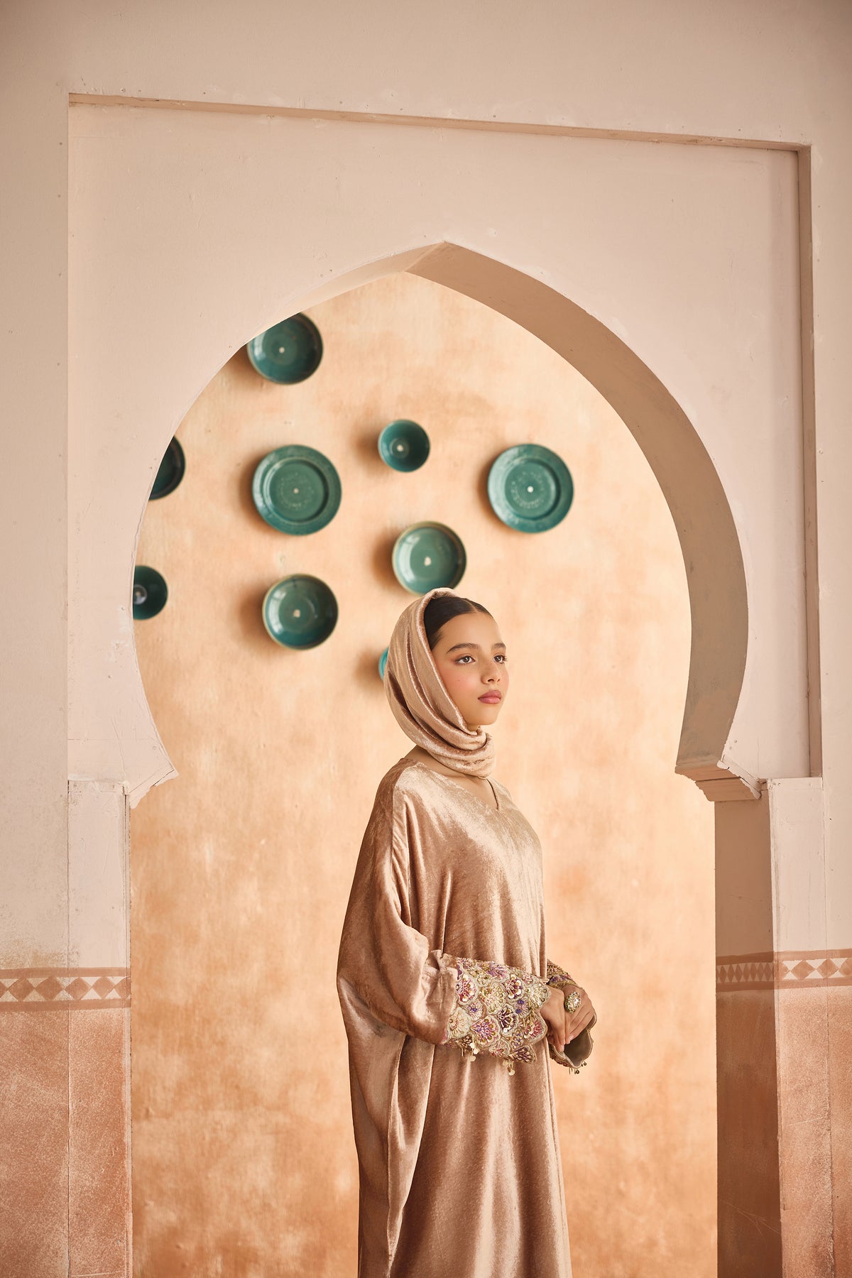 Zargul Velvet Darra Dress