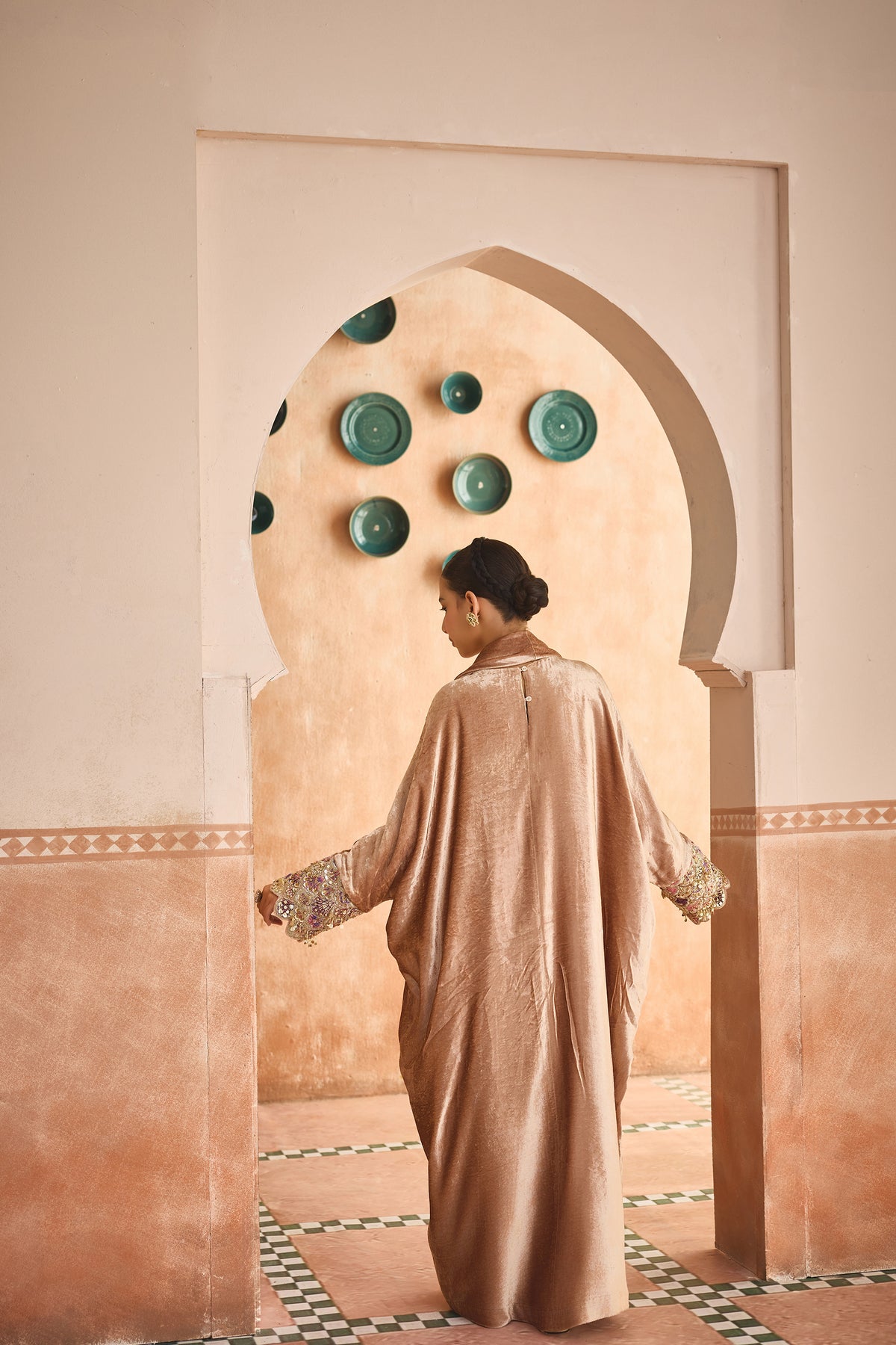 Zargul Velvet Darra Dress