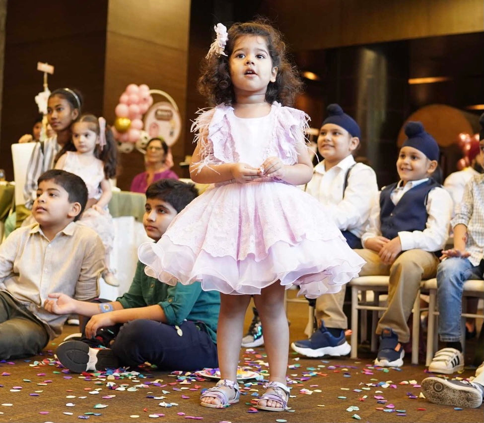 Voluminous Feather Fairy Dress (Purple)