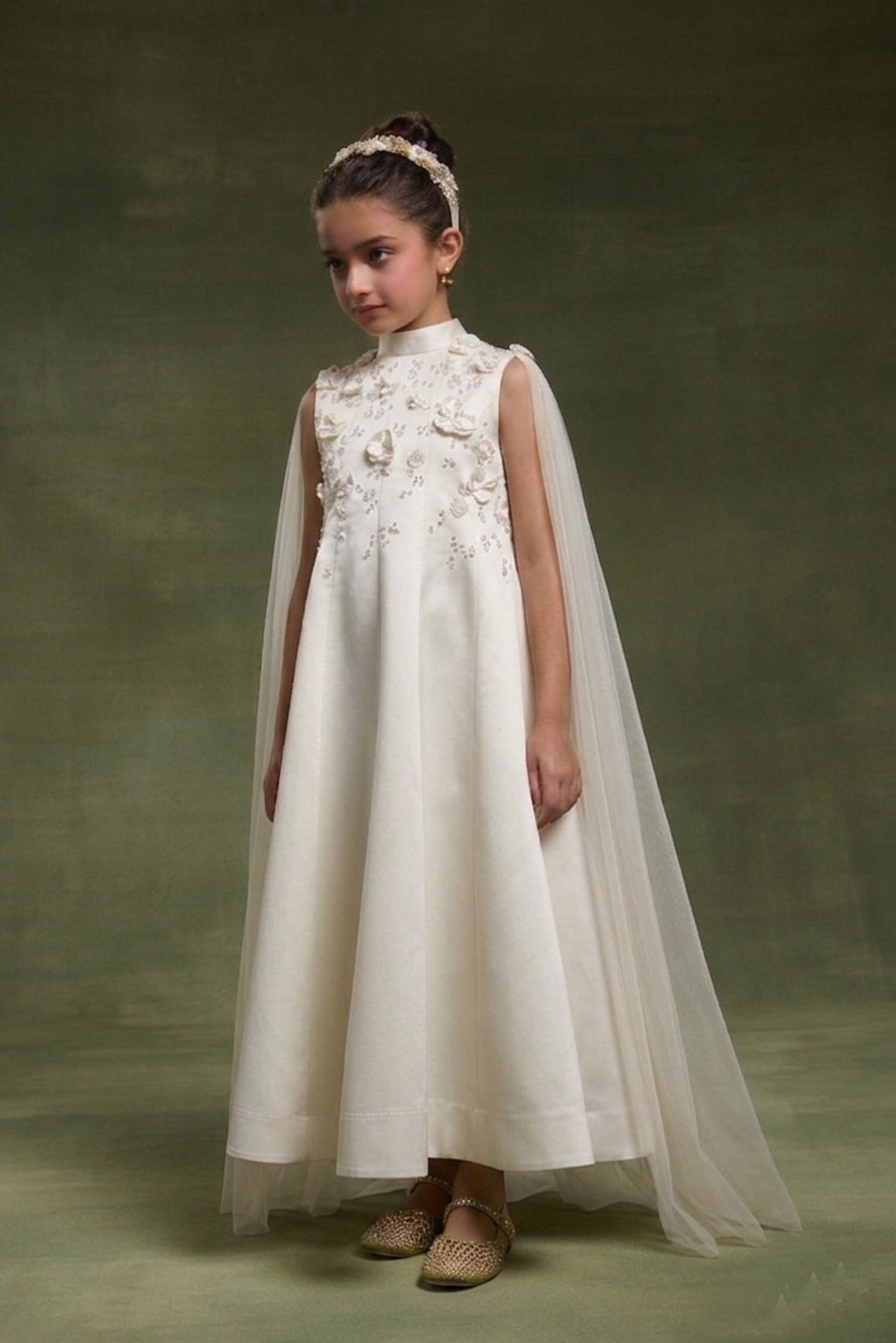 The Elara Gown with Cape