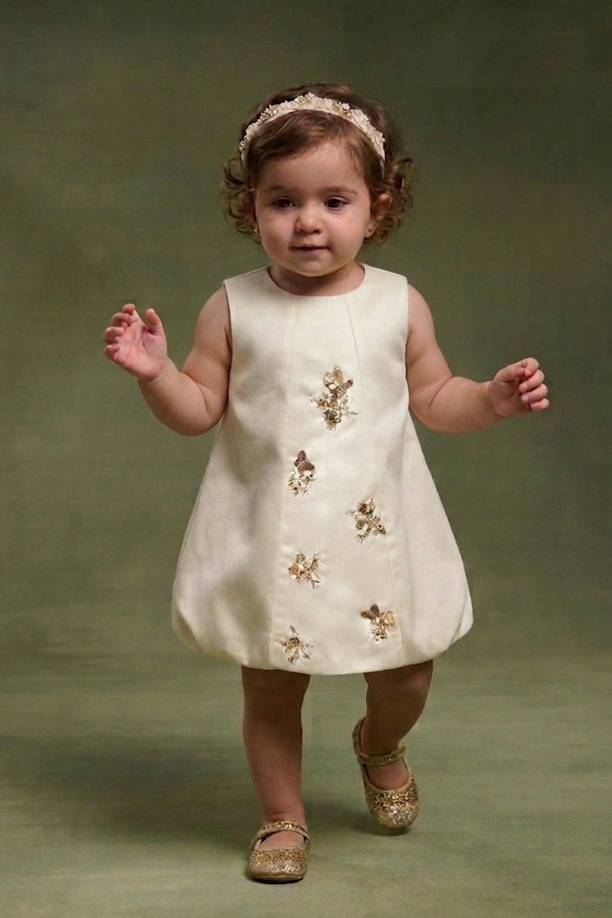 Garnet Golden Dress