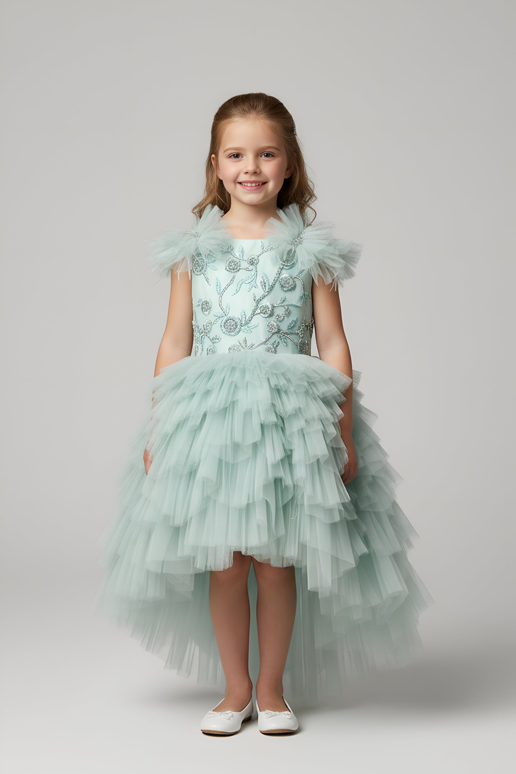 The Gianna High Low Dress (Sea Green)