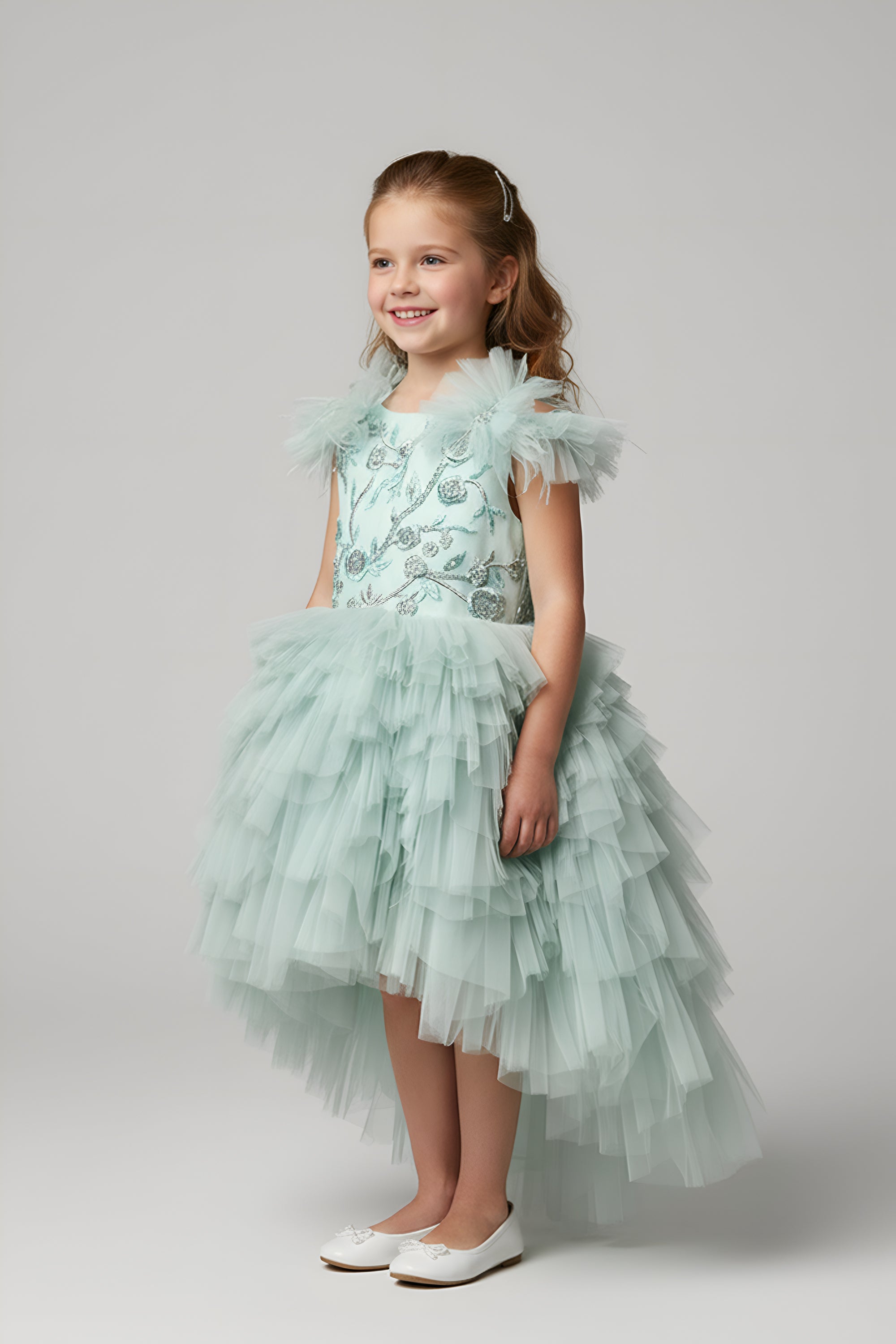 The Gianna High Low Dress (Sea Green)