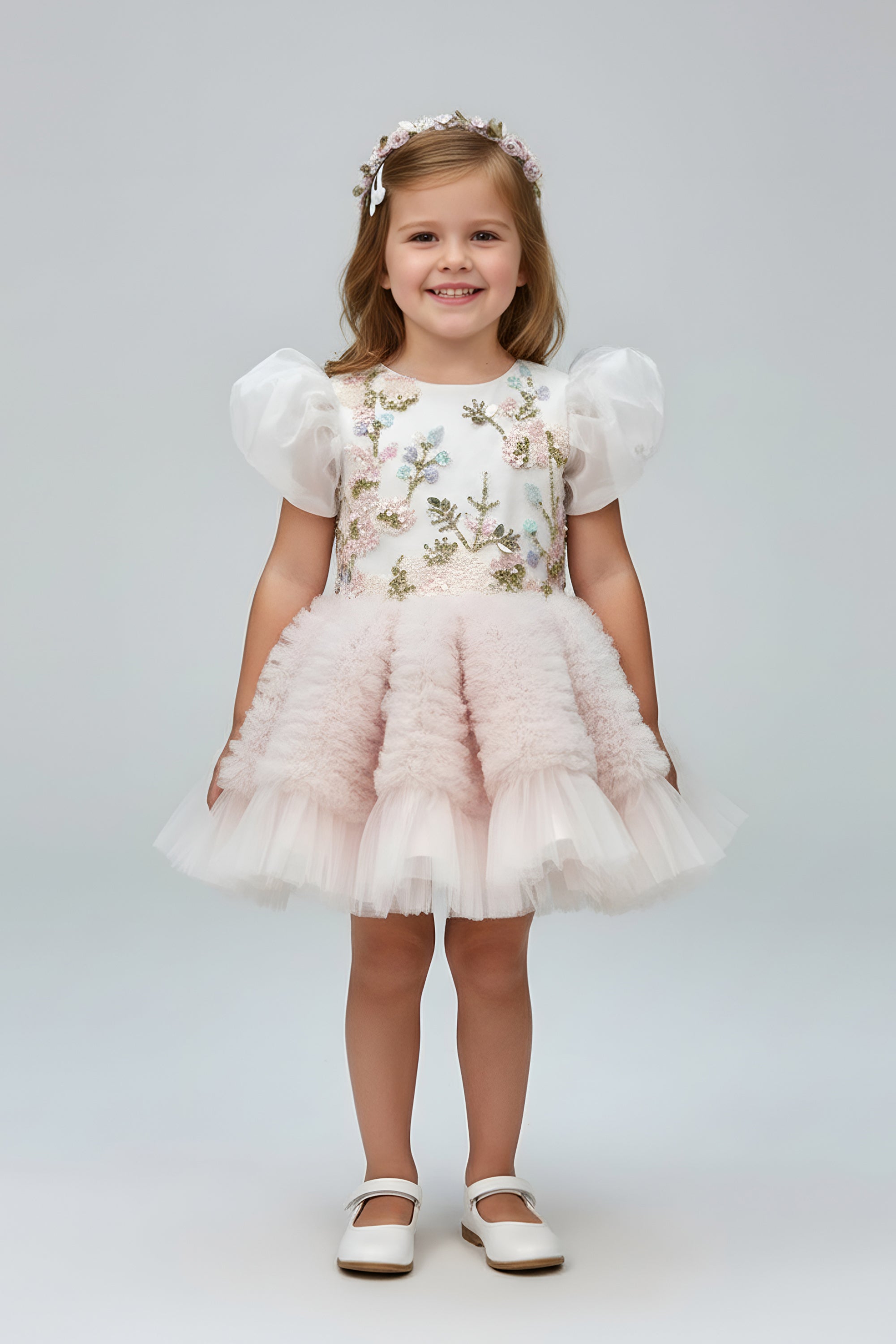 The Marie Dress with Sleeves (Pink)