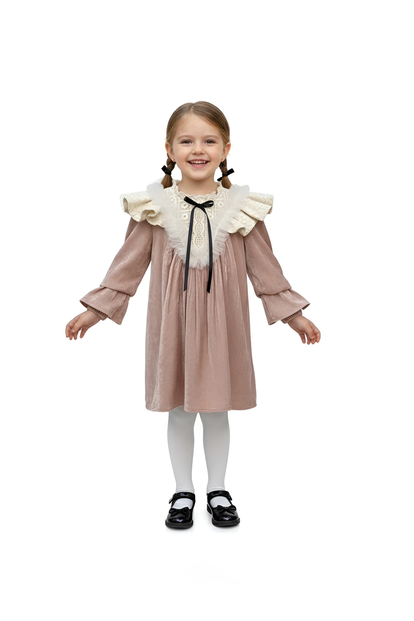 The Velvet Royalty Dress (Pink)