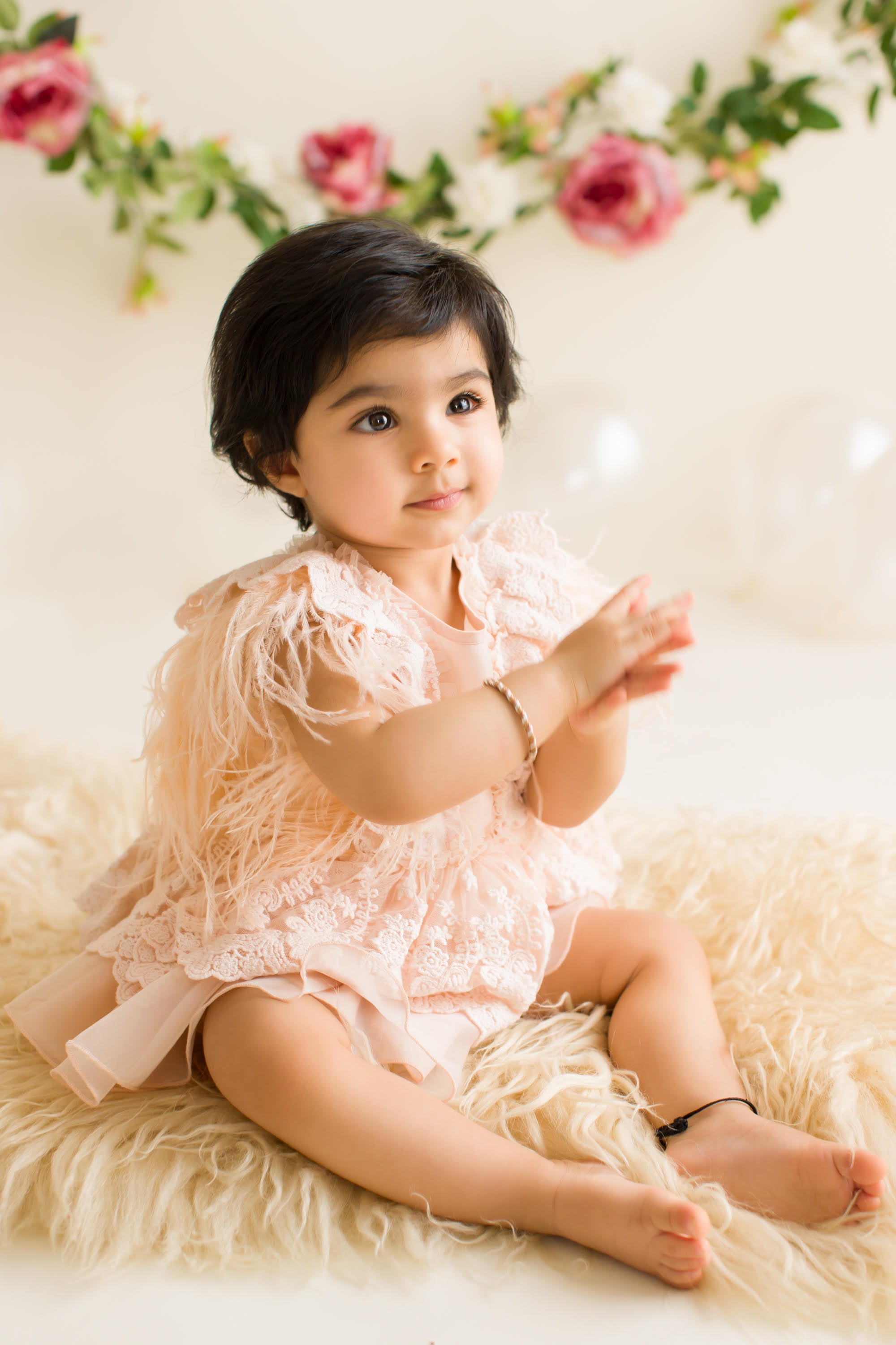 The Feather Fairy Dress (Peach)