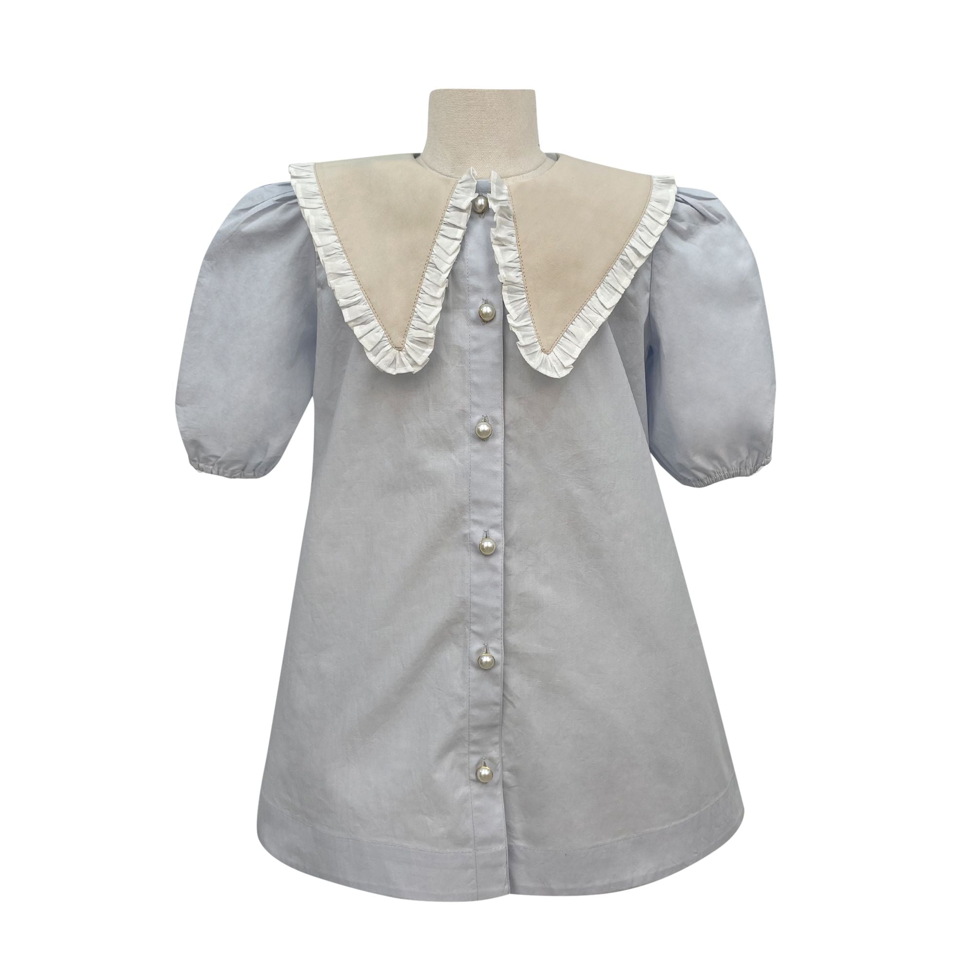 The Becca Shirt Dress (Blue)