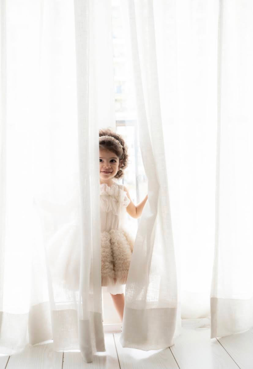 The Ariel Tulle Dress (Beige)