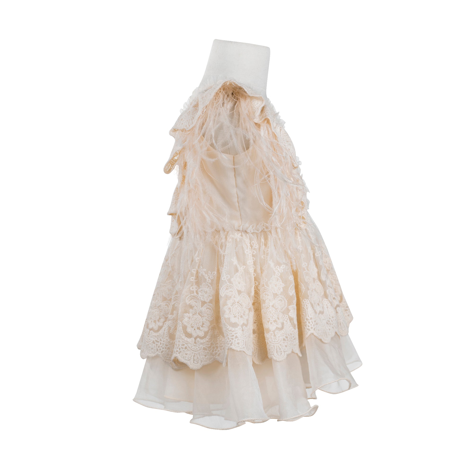 The Feather Fairy Dress (Peach)