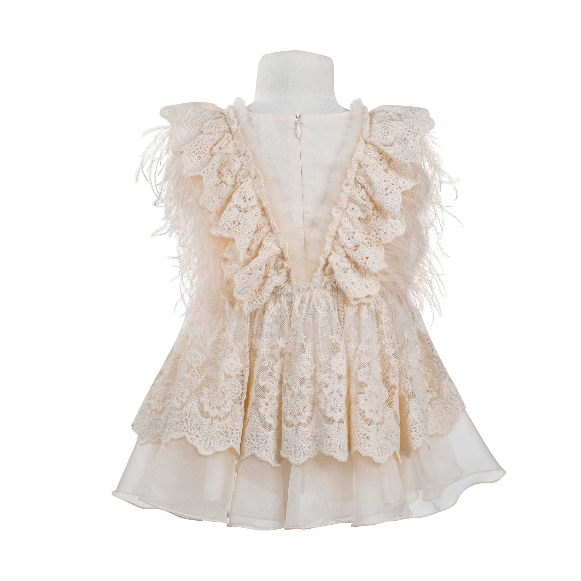The Feather Fairy Dress (Peach)