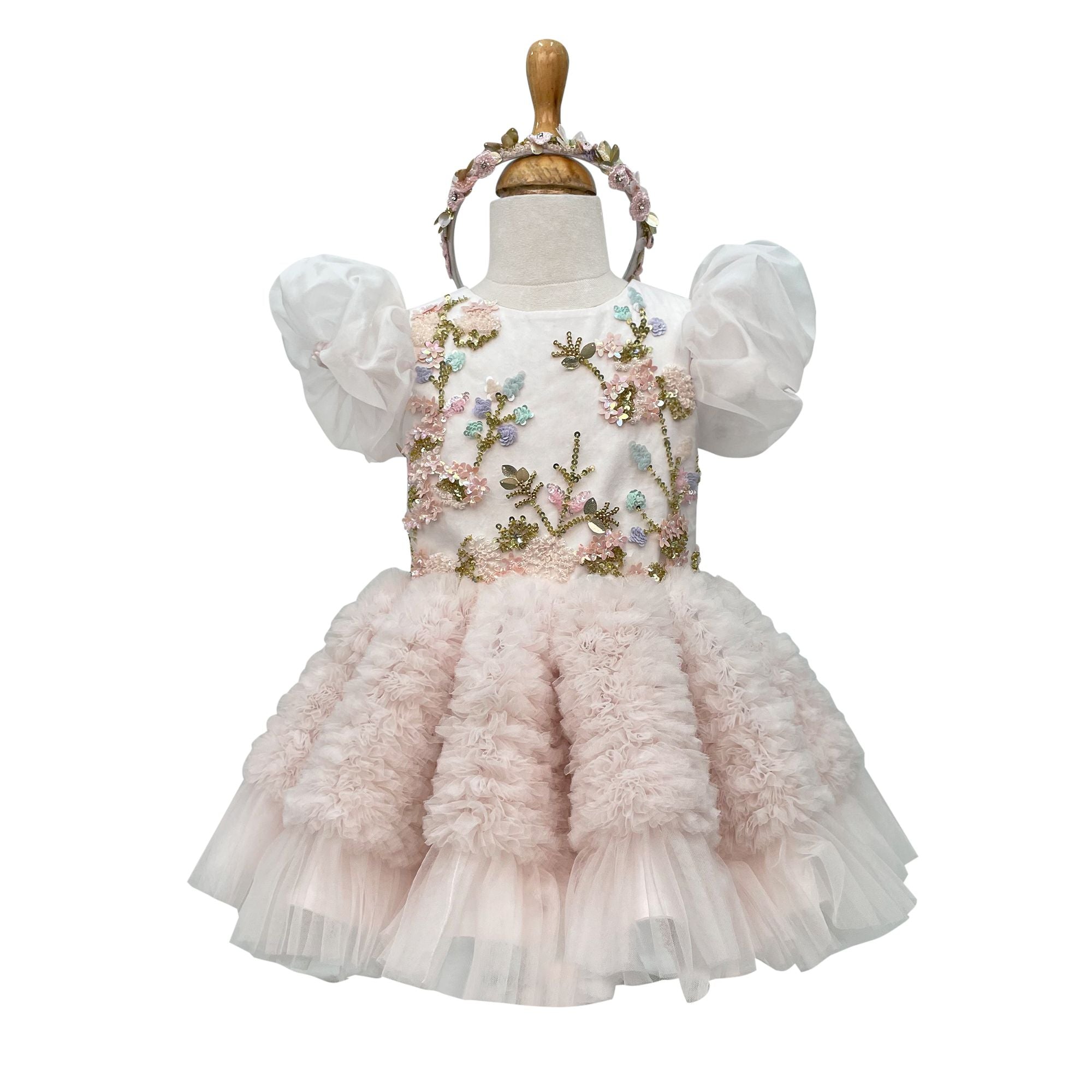 The Marie Dress with Sleeves (Pink)