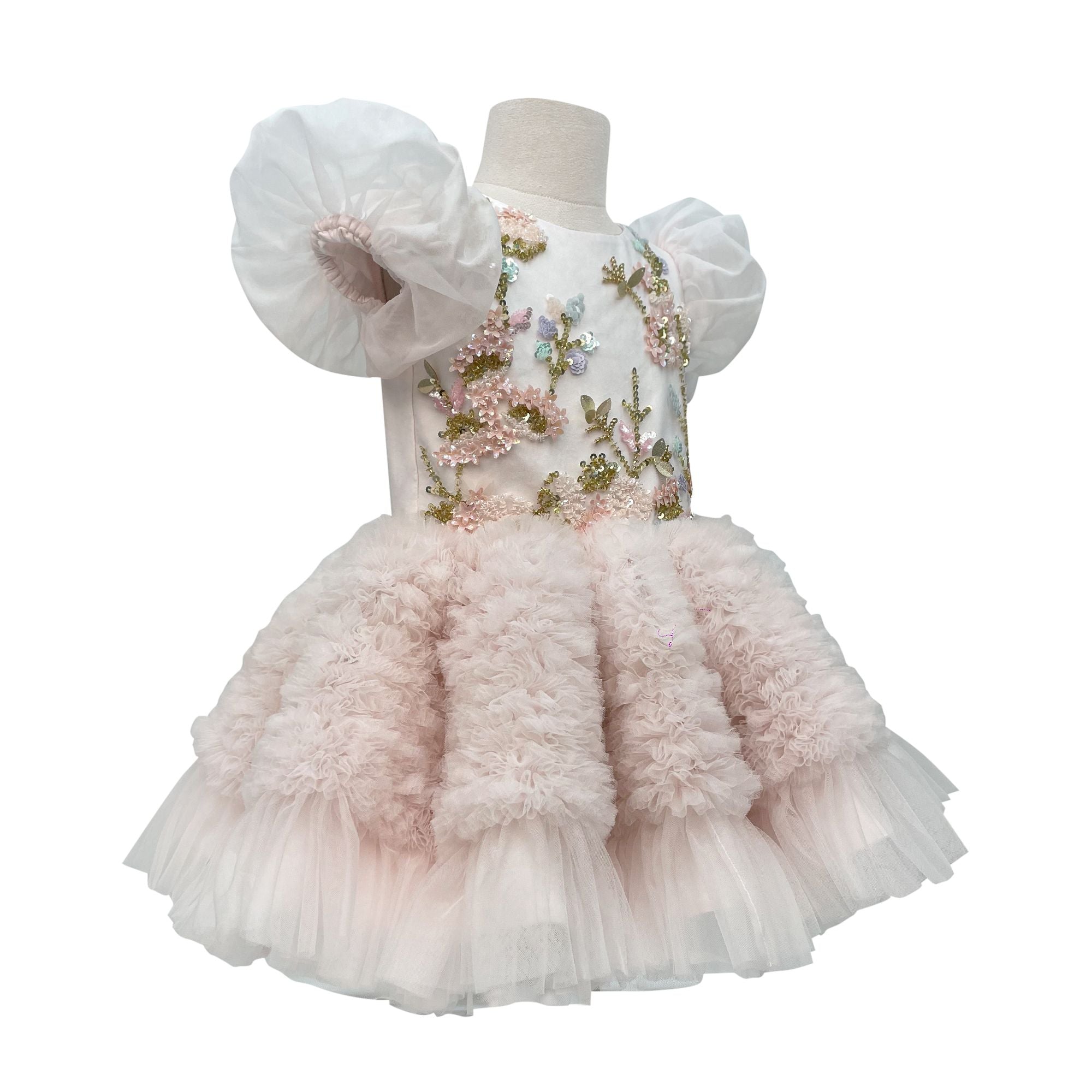 The Marie Dress with Sleeves (Pink)