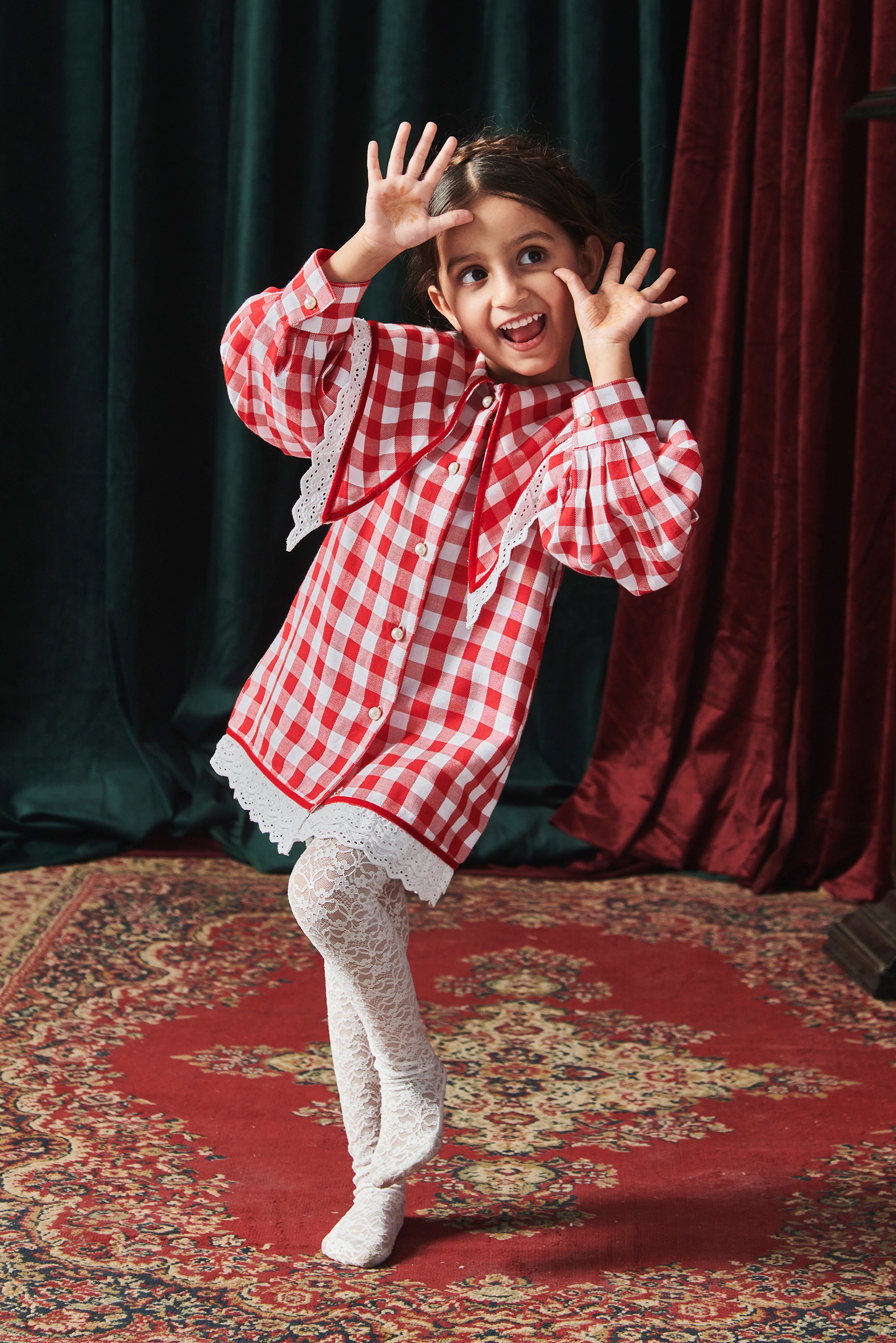 The Arabella Check Dress