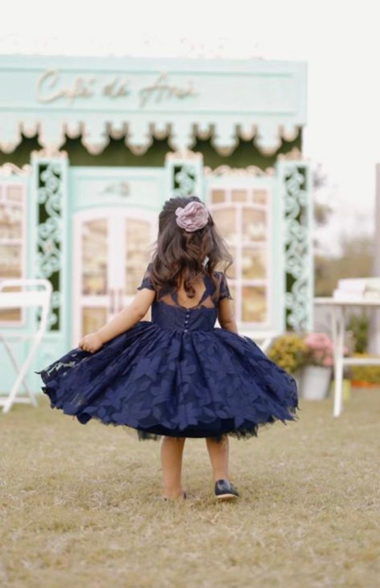 The Elsa Dress (Navy Blue)