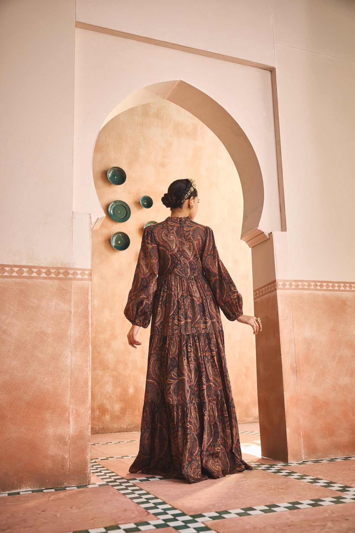 Nayara Printed Paisley Dress