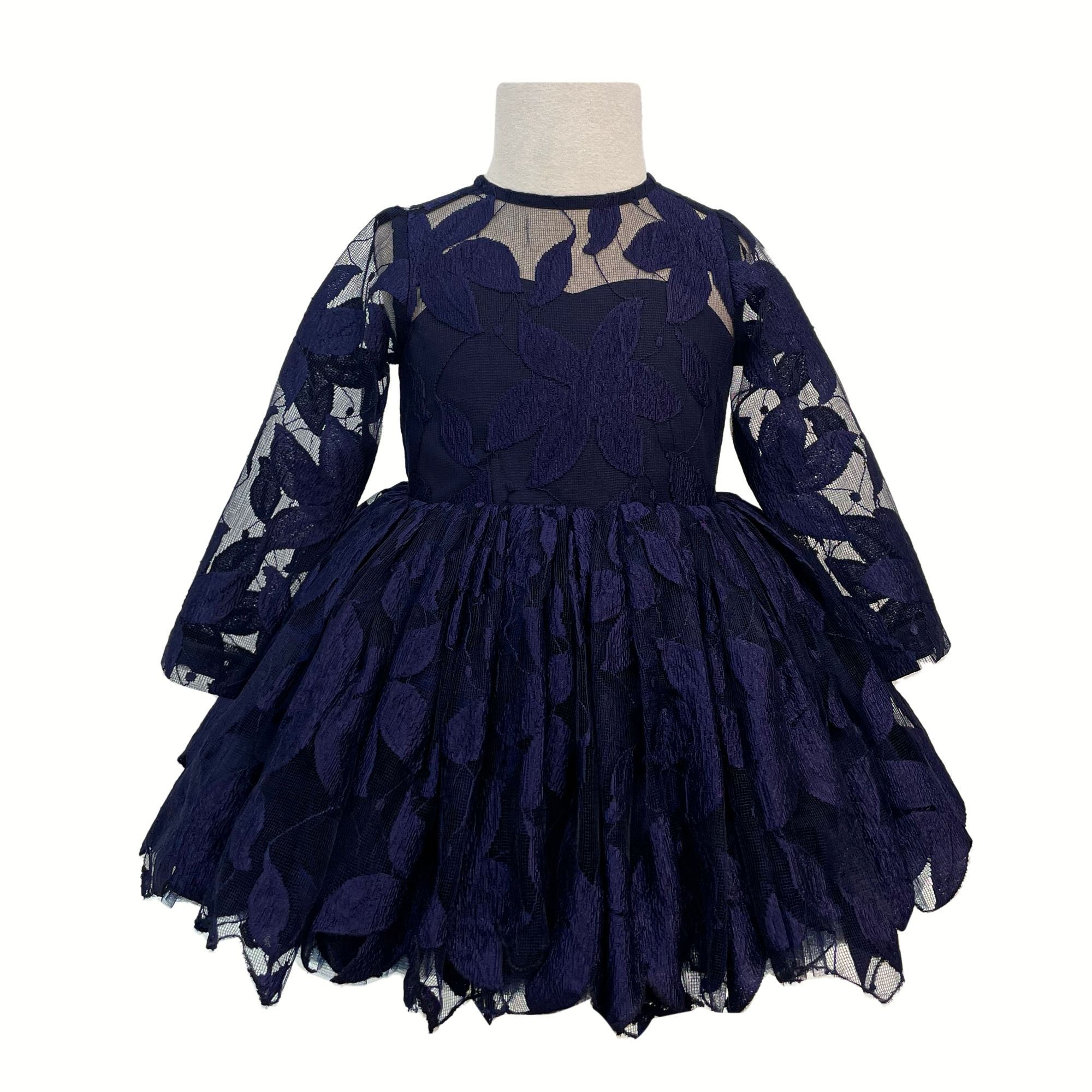 The Elsa Dress in Full Sleeves (Navy Blue)