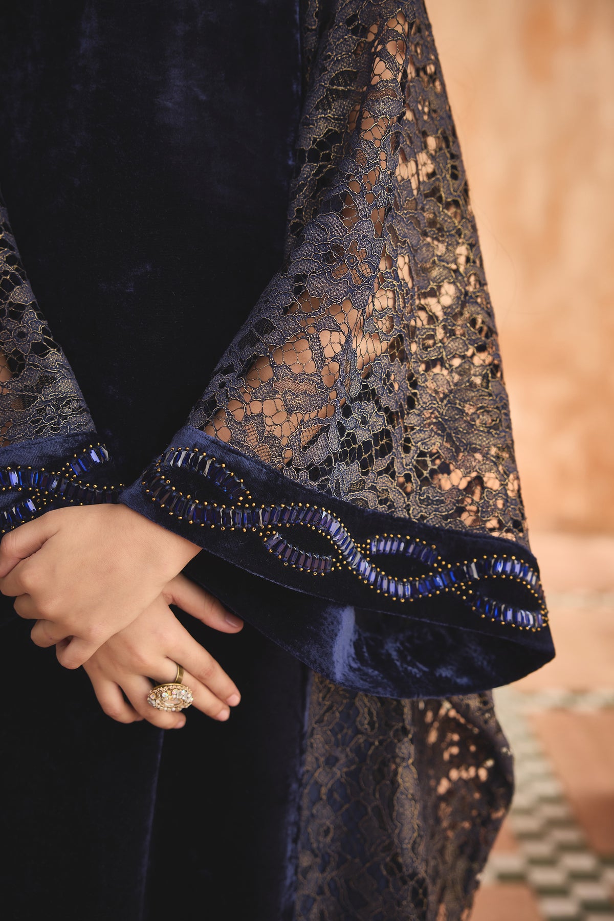 Eshal Blue Darra Dress