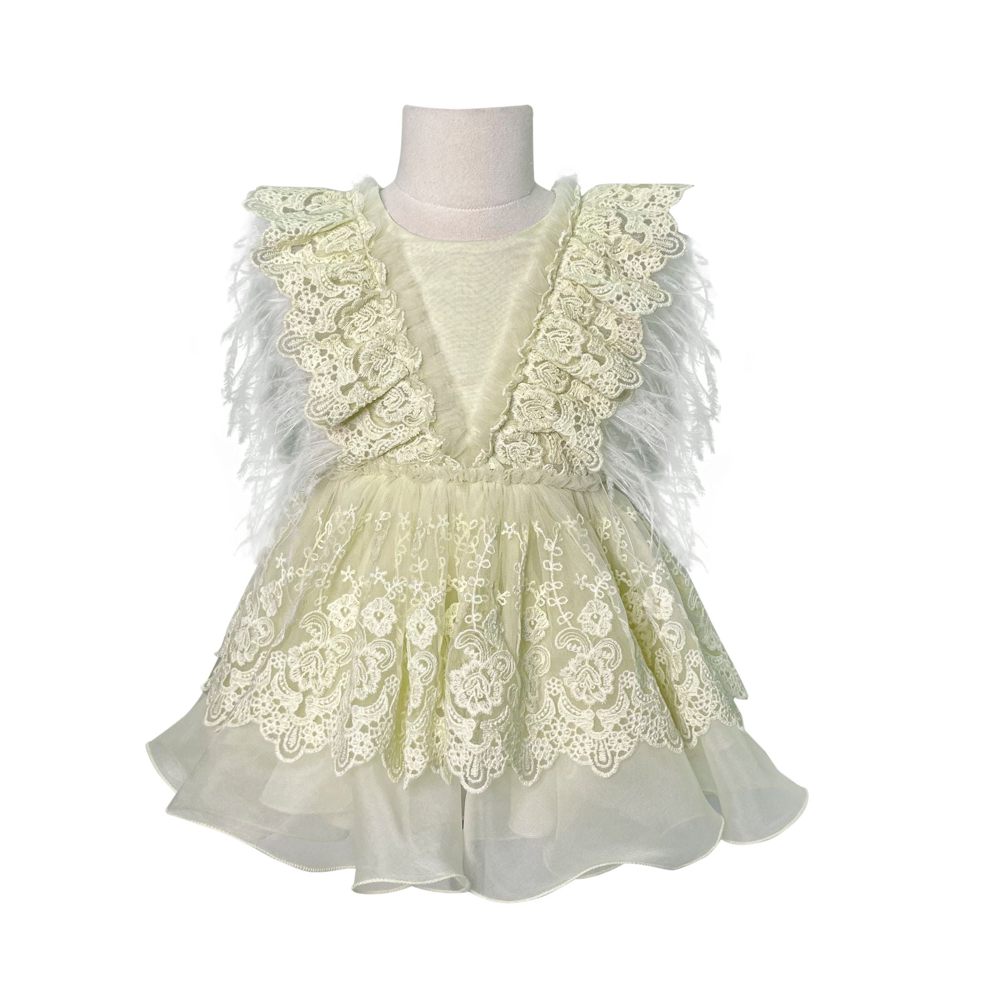 The Feather Fairy Dress (Green)